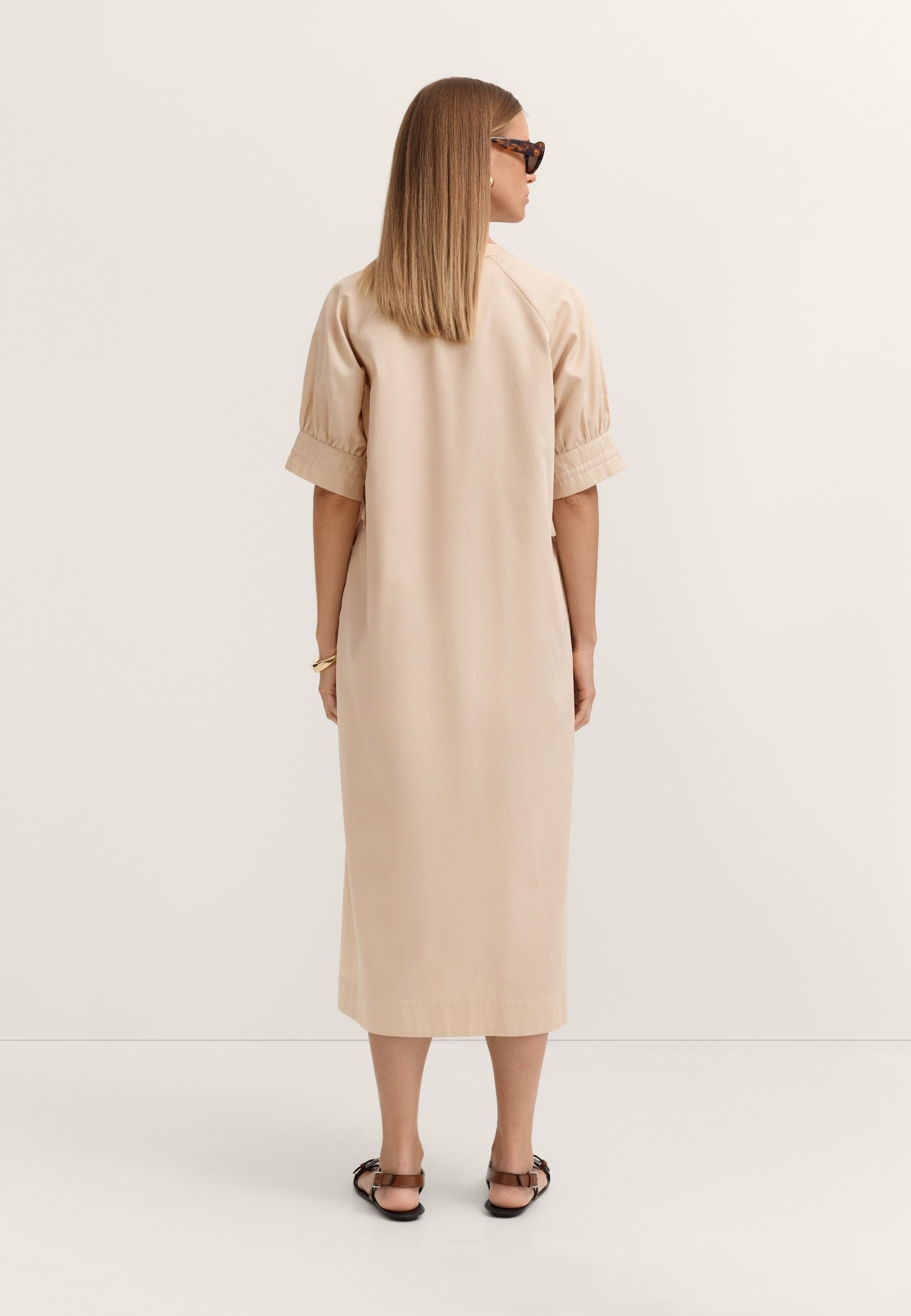 bugatti Blusenkleid Modern Fit mit seitlichen Schlitzen