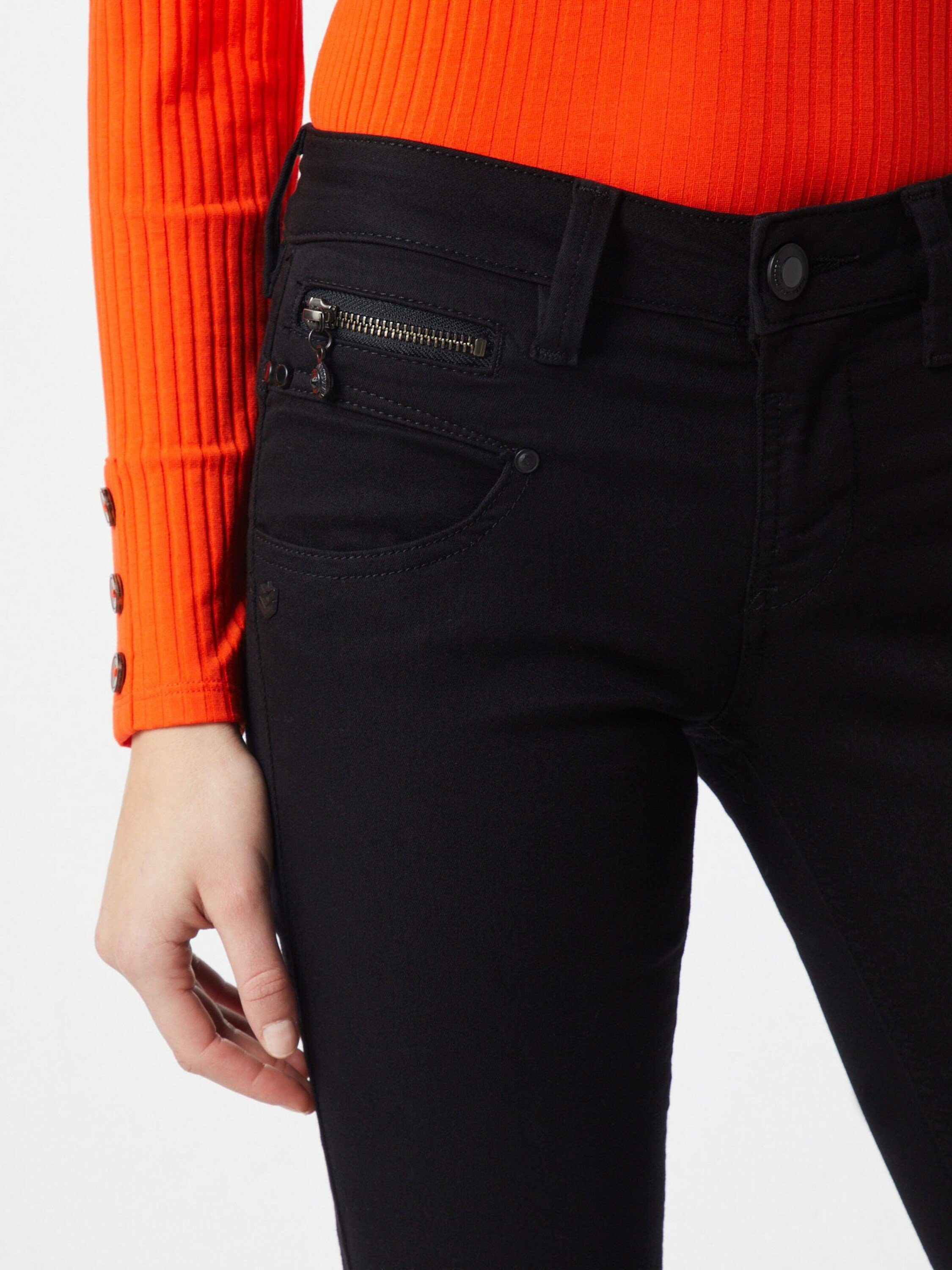 Plain/ohne T. Porter Details, black Weiteres Alexa Detail 12 (1-tlg) Freeman Slim-fit-Jeans