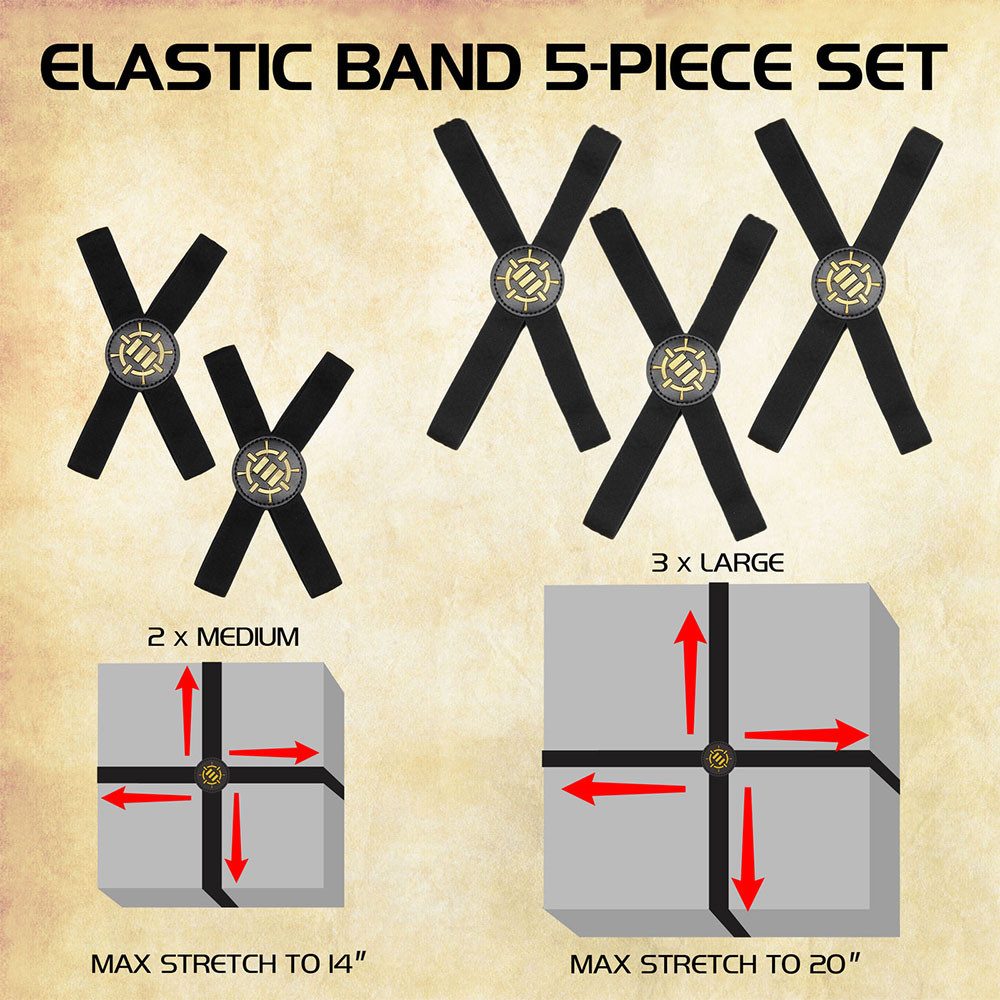ENHANCE Reisetasche Board Game Elastic Box Bands Haltegurte Brettspielbox