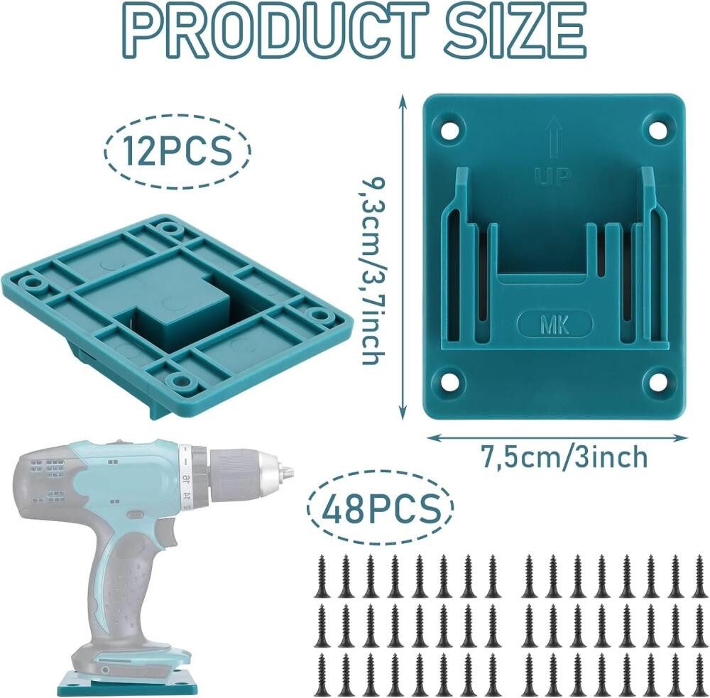 FELIXLEO Werkzeughalter 12 Stück Wandhalterung Werkzeughalter für Makita 14 günstig online kaufen