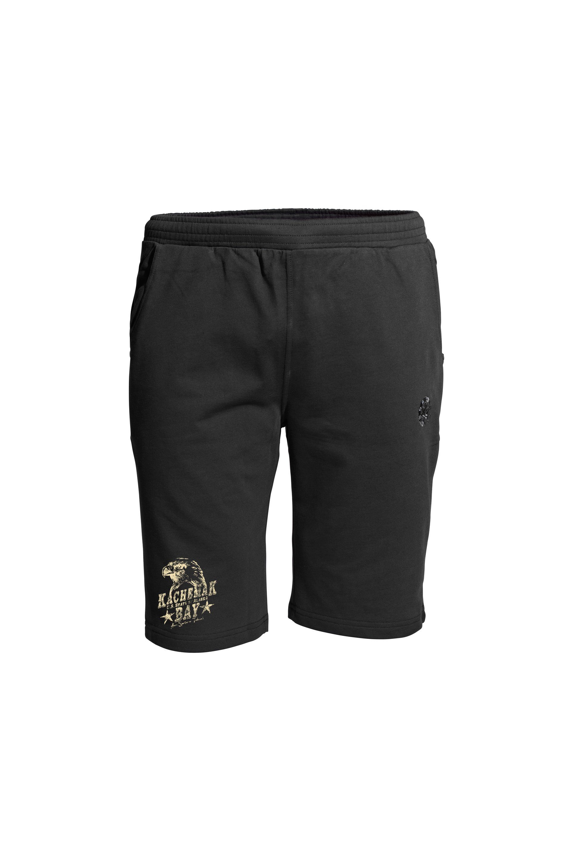 AHORN SPORTSWEAR Shorts EAGLE mit modischem Print schwarz