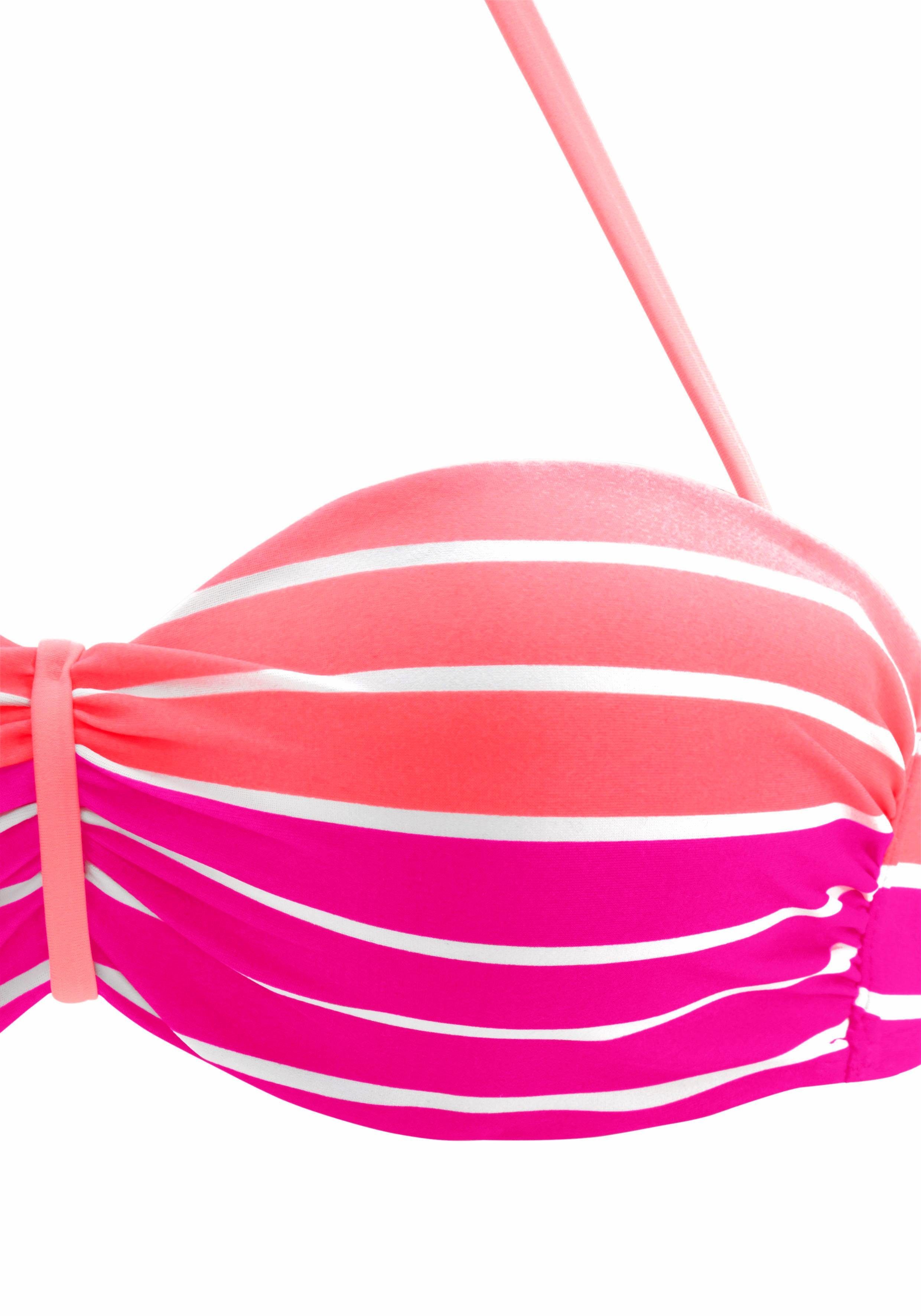 Venice Beach Bügel-Bandeau-Bikini im trendigen Streifen-Look – Bild 4 von 5