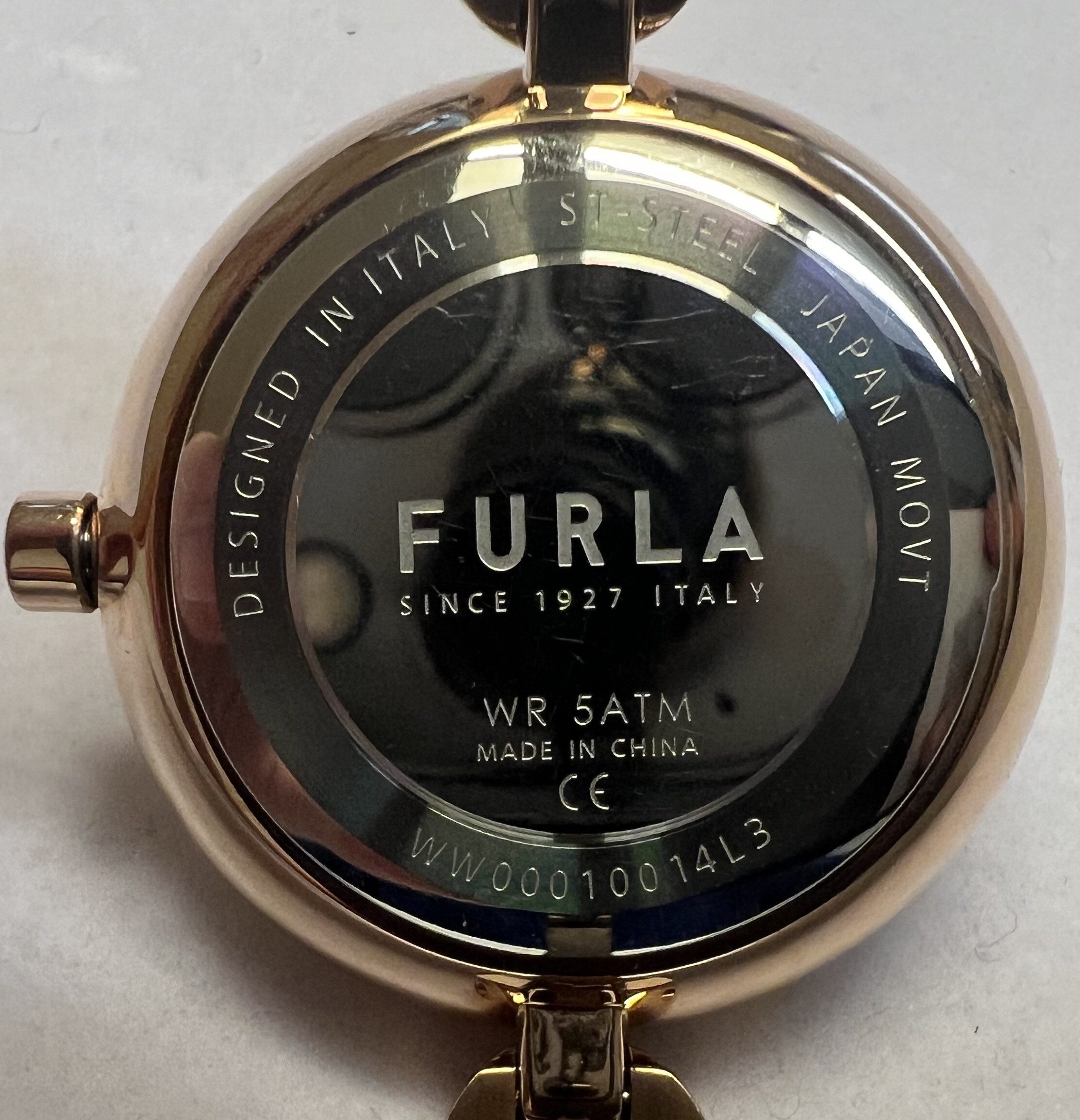 Furla Quarzuhr FURLA BANGLE LEATHER, (1-tlg., Not a set – not applicable to this product), Quarz-Analoguhr