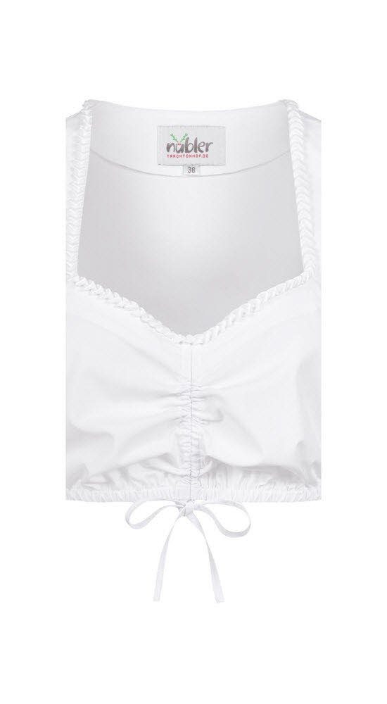 Nübler Dirndlbluse Dirndlbluse Kurzarm Katja in Weiß von Nübler