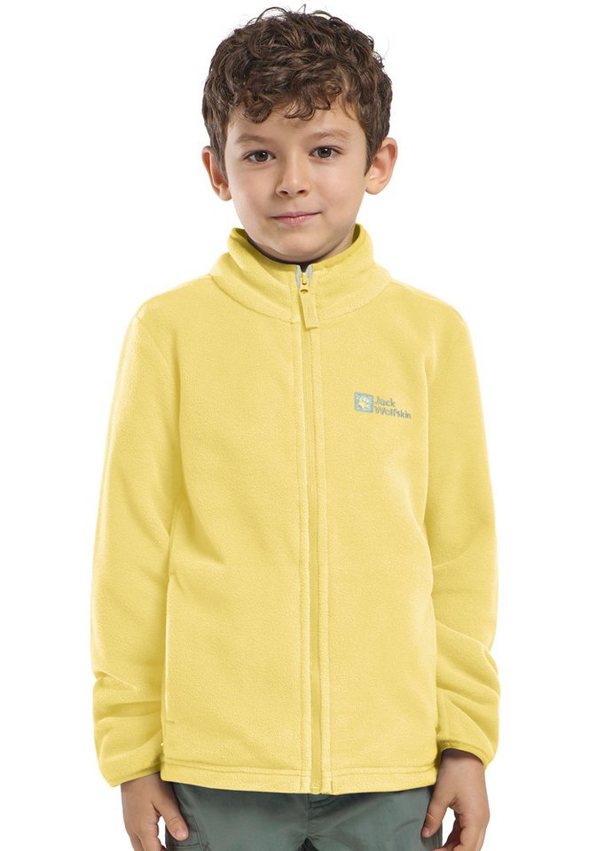 Jack Wolfskin Fleecejacke TAUNUS JACKET K hochschließender Kragen, mit Reißverschluss, atmungsaktiv