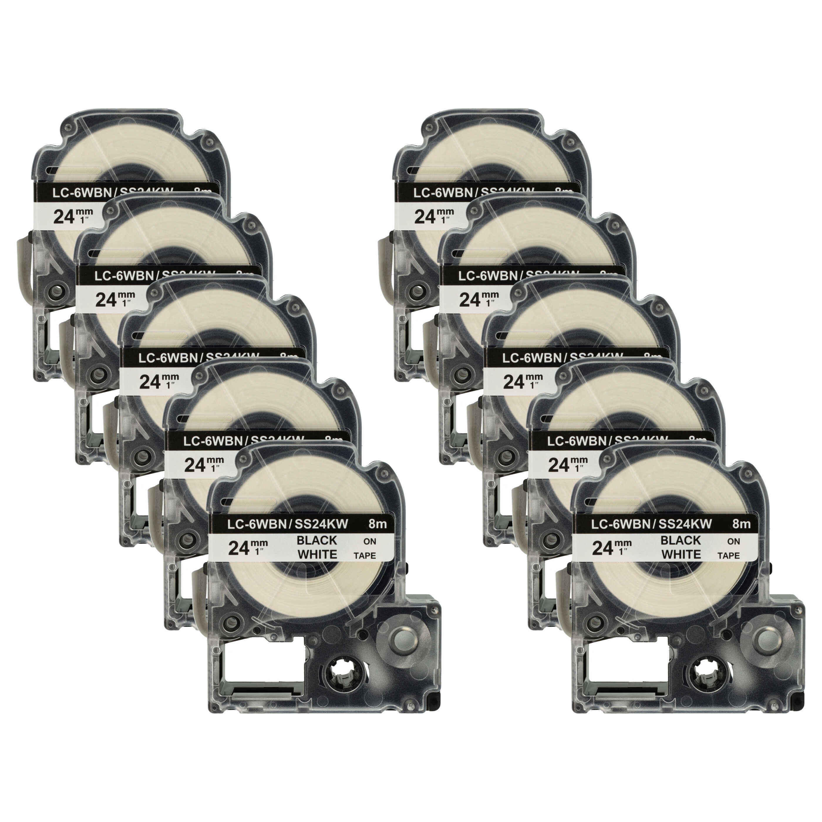 Beschriftungsband passend für KingJim SR530, SR550, SR3900C, SR530C, SR3900P, SR40