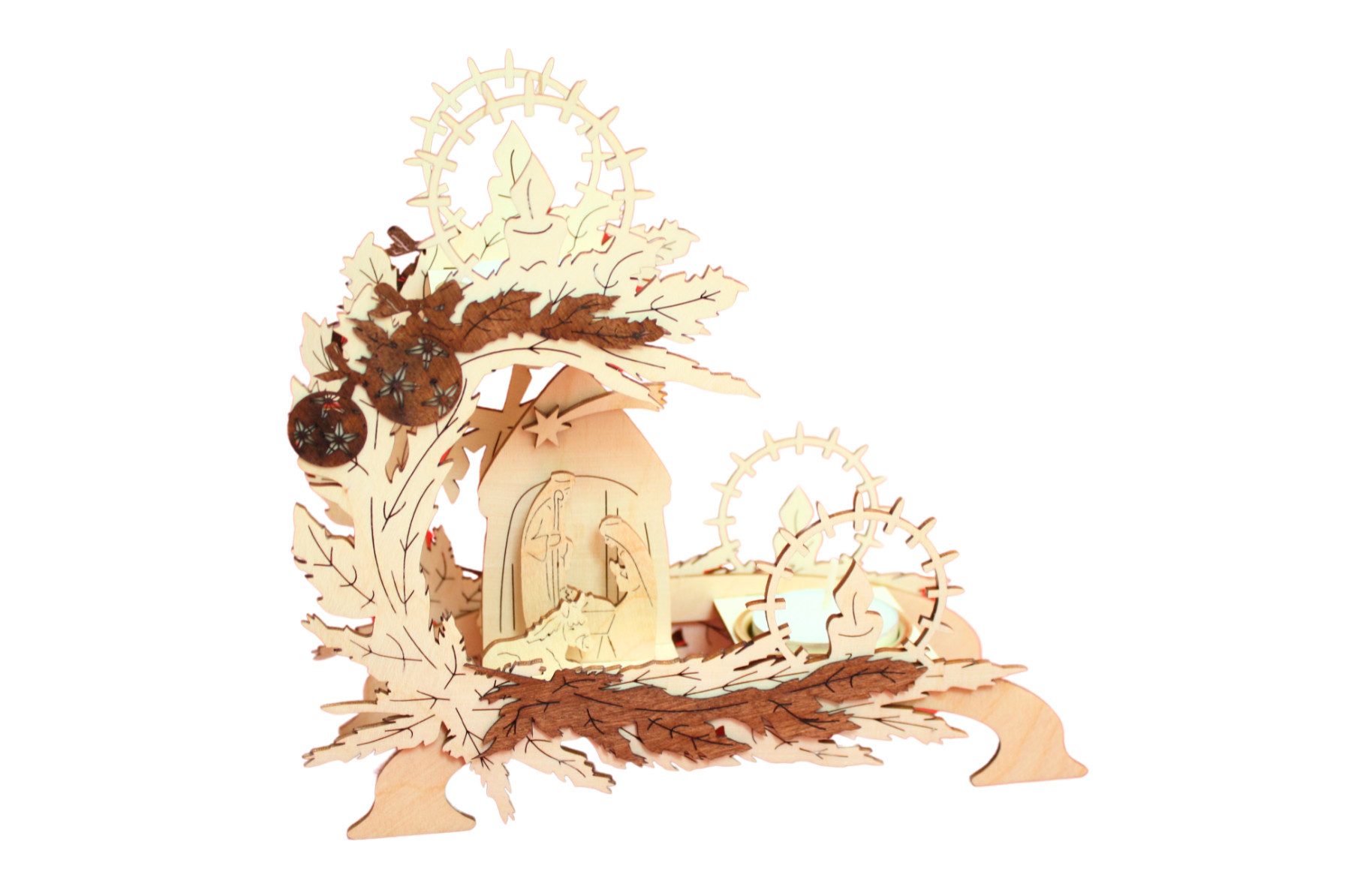 DeColibri Настольные лампы Настольные лампы Jesus Krippe, Heilige drei Könige (Packung), Ost - Erzgebirge Weihnachten Handwerkskunst