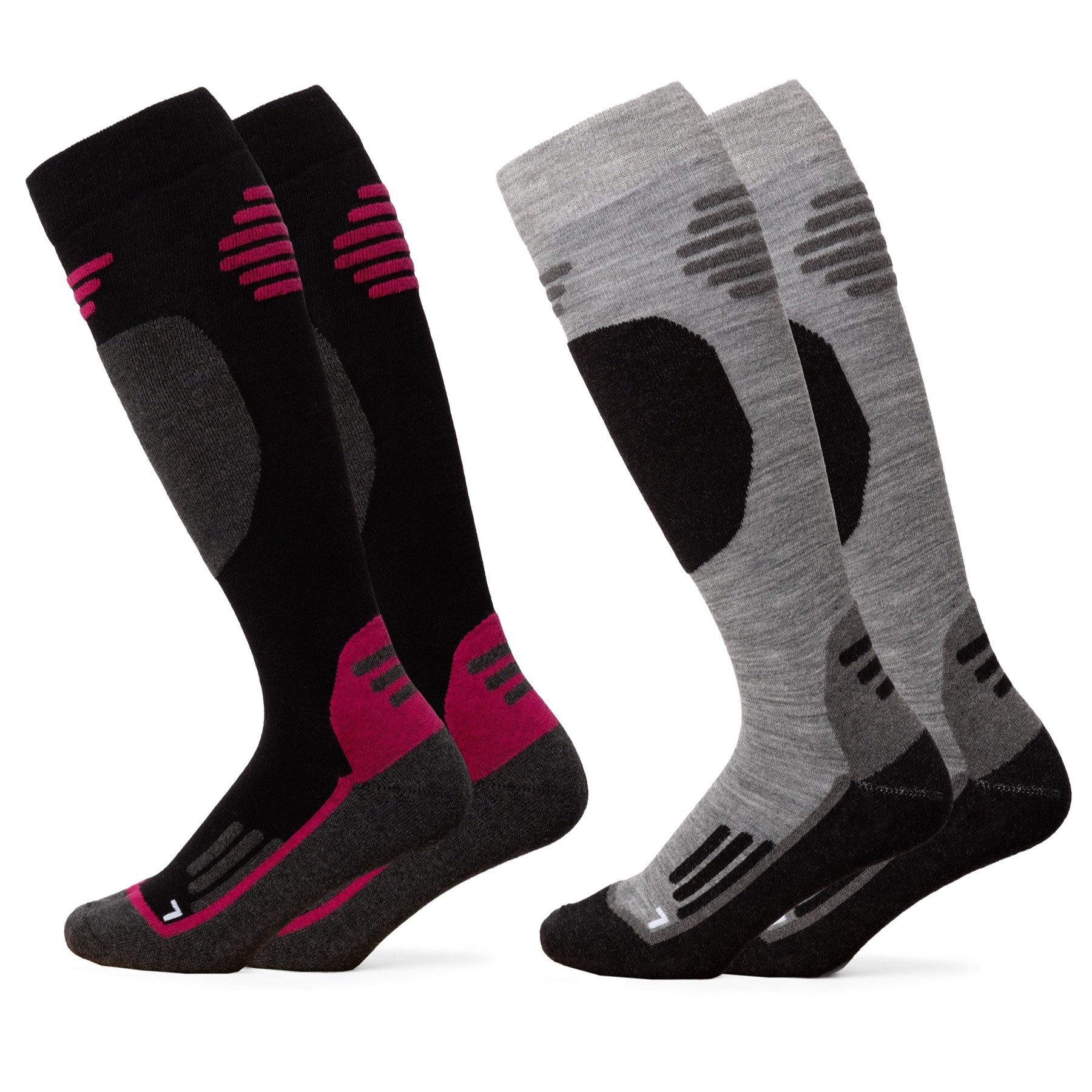 OCCULTO Skisocken Herren & Damen Merino Skisocken 2er Pack (Modell: Toni) (2-Paar)