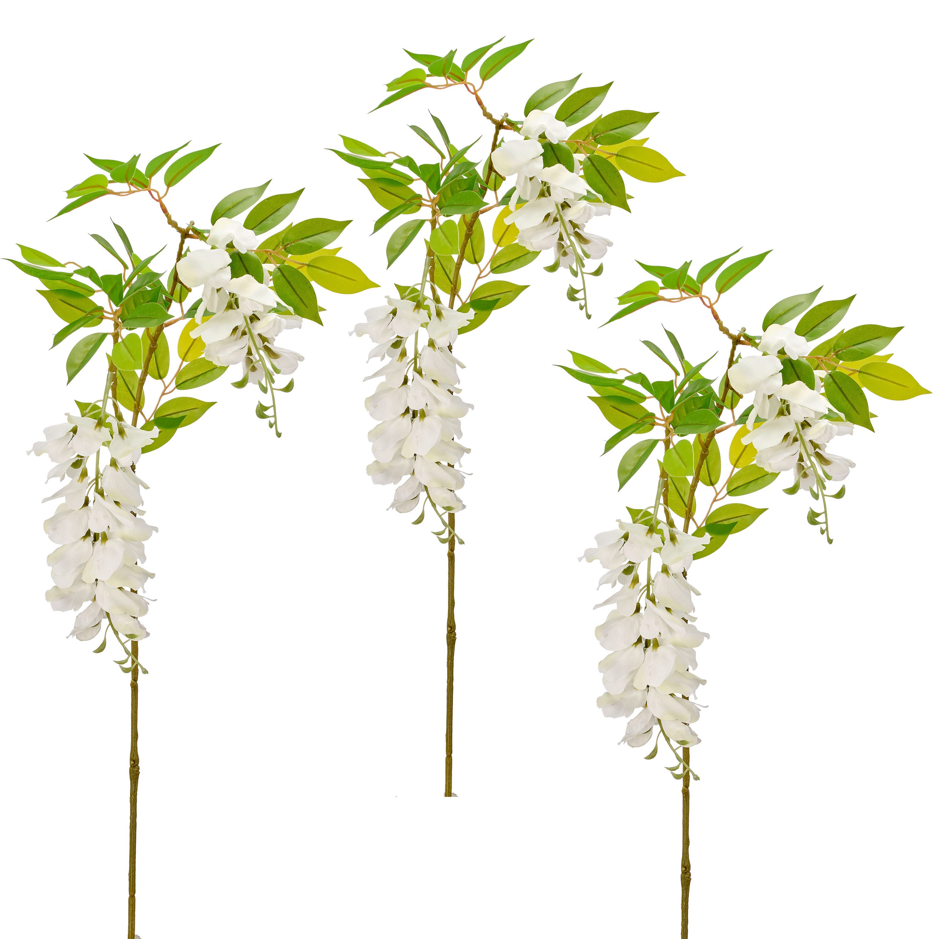 Kunstzweig Wisteriazweig, Creativ green, Höhe 90 cm, mit traumhaft schönen Blüten