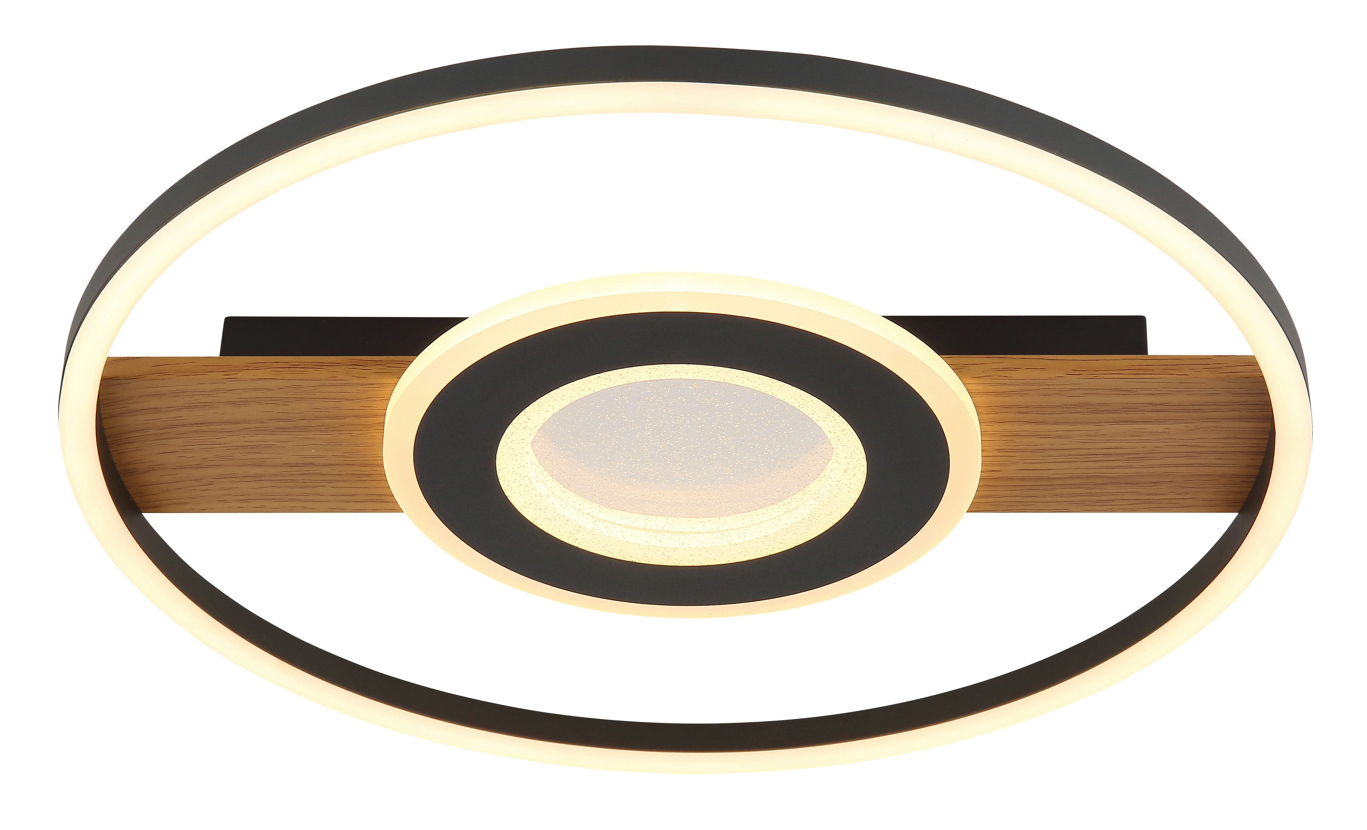 GLOBO LIGHTING Deckenleuchte PIKARA, LED fest integriert, Warmweiß, Deckenlampe Wohnzimmer-Leuchte Schlafzimmer-Leuchte Flur Küche
