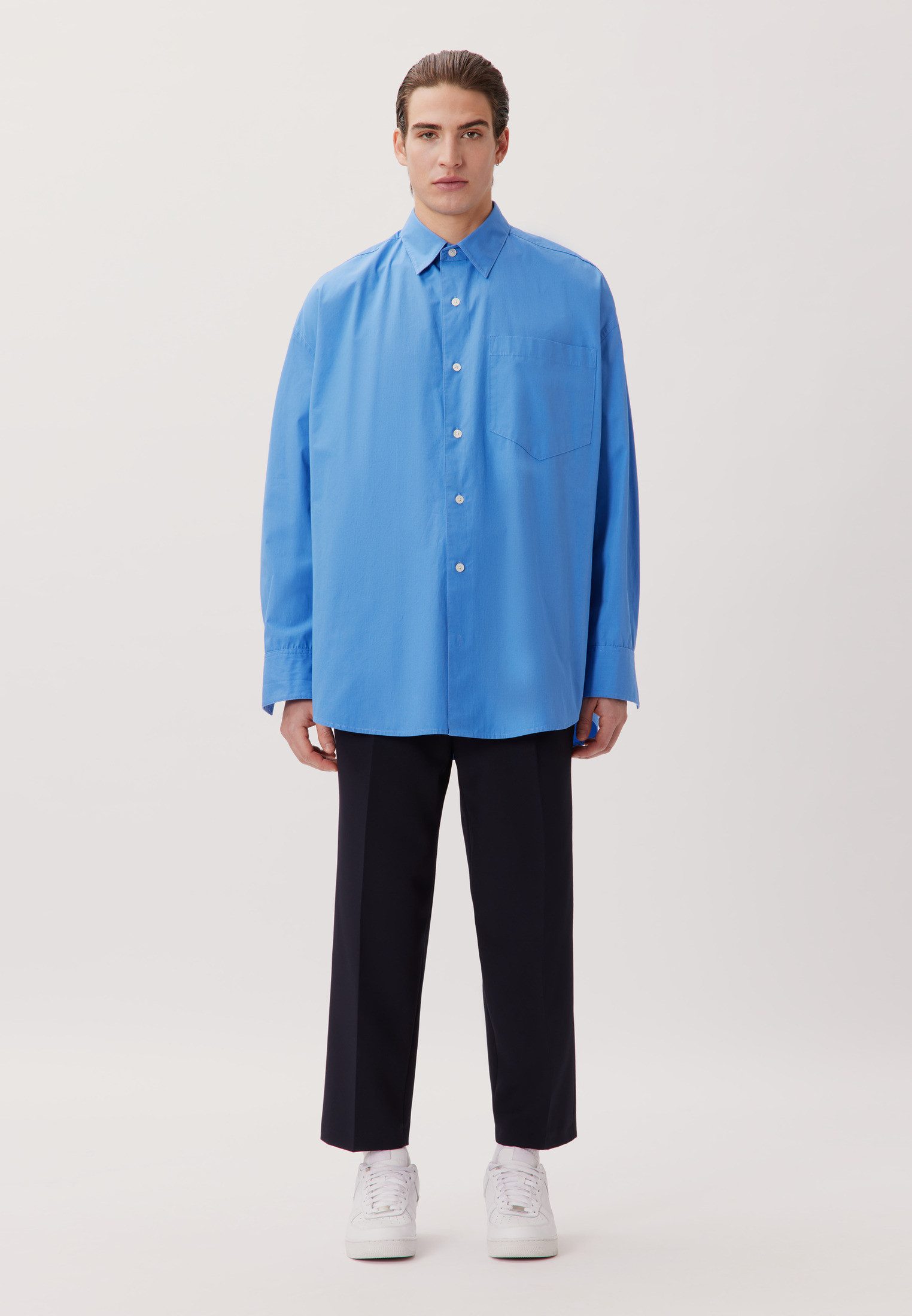 studio seidensticker Businesshemd Studio Oversized 1/1 Kentkragen Uni