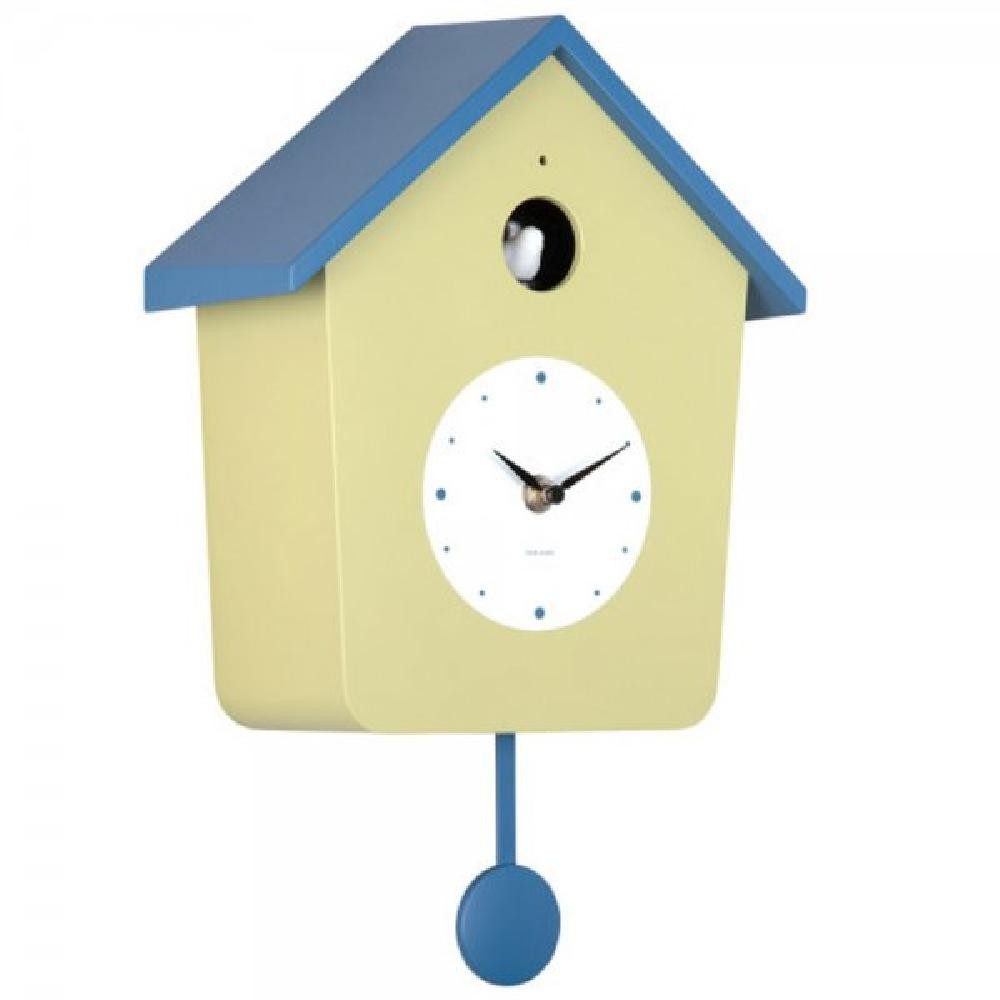 Karlsson Uhr Kuckucksuhr Wall Clock Cuckoo Light Tea Grün Blau