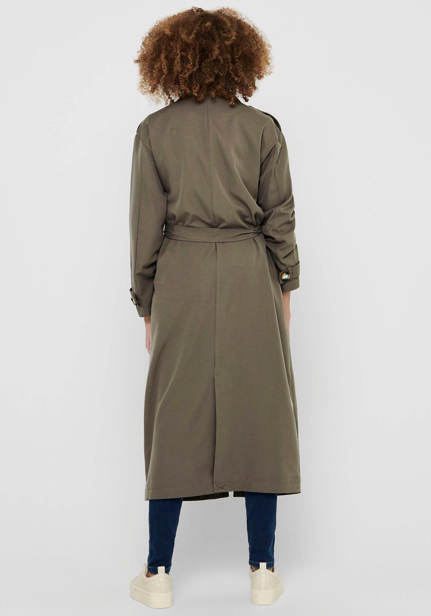 ONLY Trenchcoat ONLLINE X-LONG TRENCHCOAT OTW NOOS mit Bindegürtel an der T günstig online kaufen