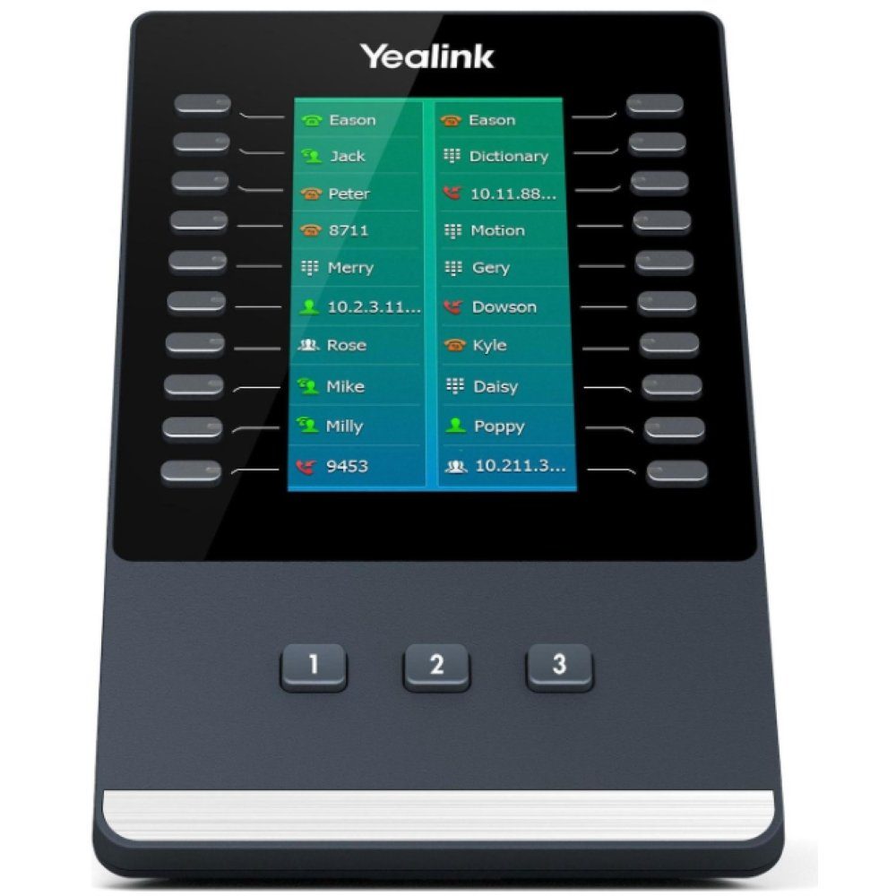 Yealink EXP50 Color-Screen - Tastenerweiterungsmodul - schwarz/grau Festnetztelefon | DECT-Telefone