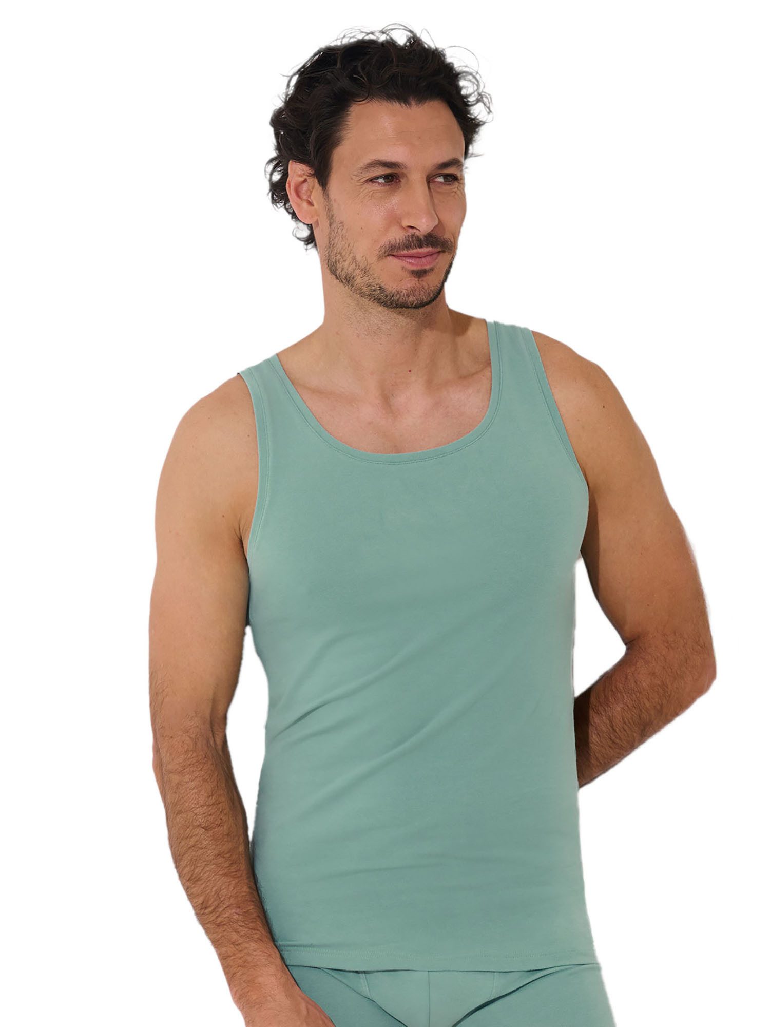 Lisca Achselhemd 3er Pack Herren Shirt Odysseus (Packung, 3-St) Modal-Cotton Mix, seidig weich, atmungsaktiv, luftdurchlässig