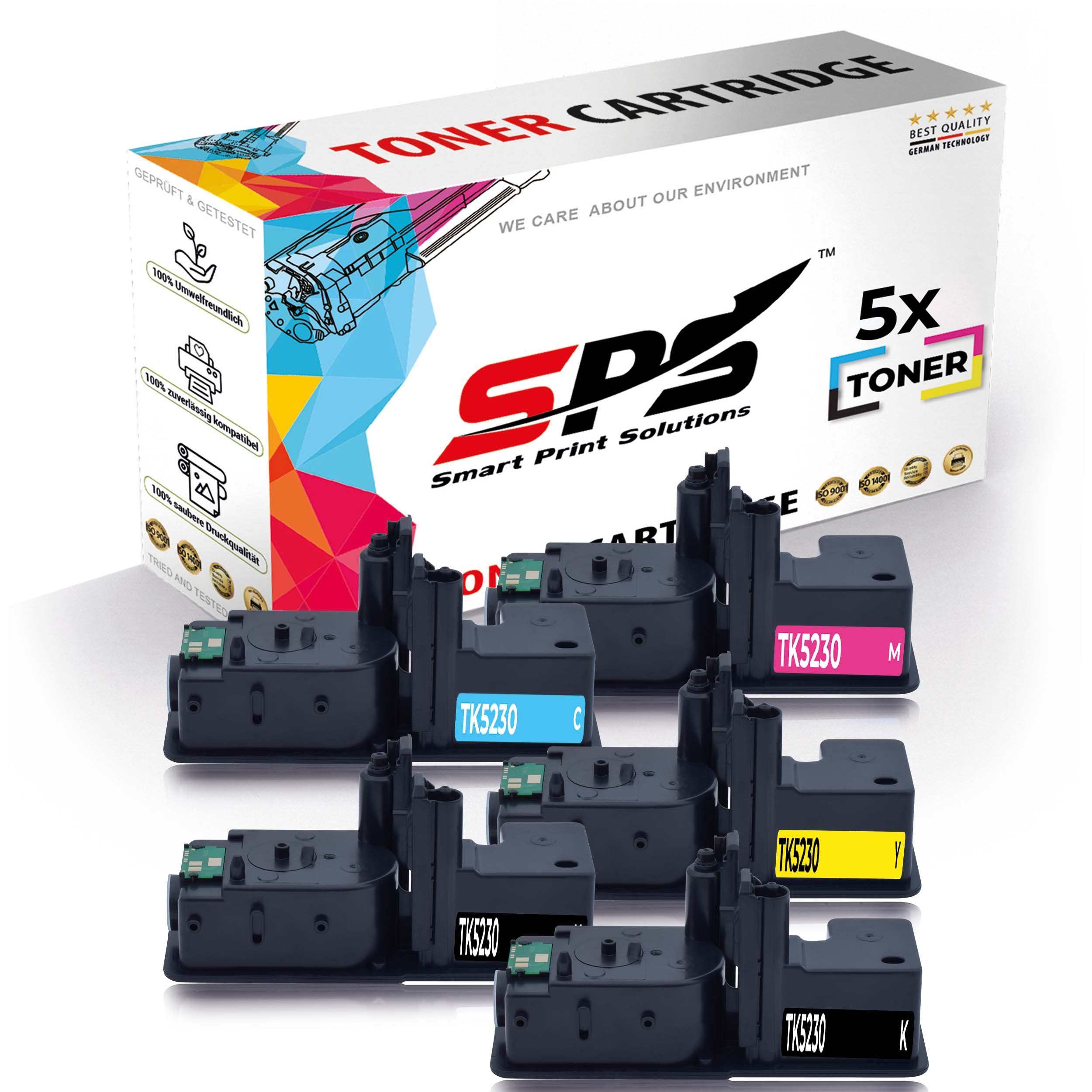 SPS Tonerkartusche Kompatibel für Kyocera Ecosys P5021CDN 1T02R90NL0, (5er Pack)