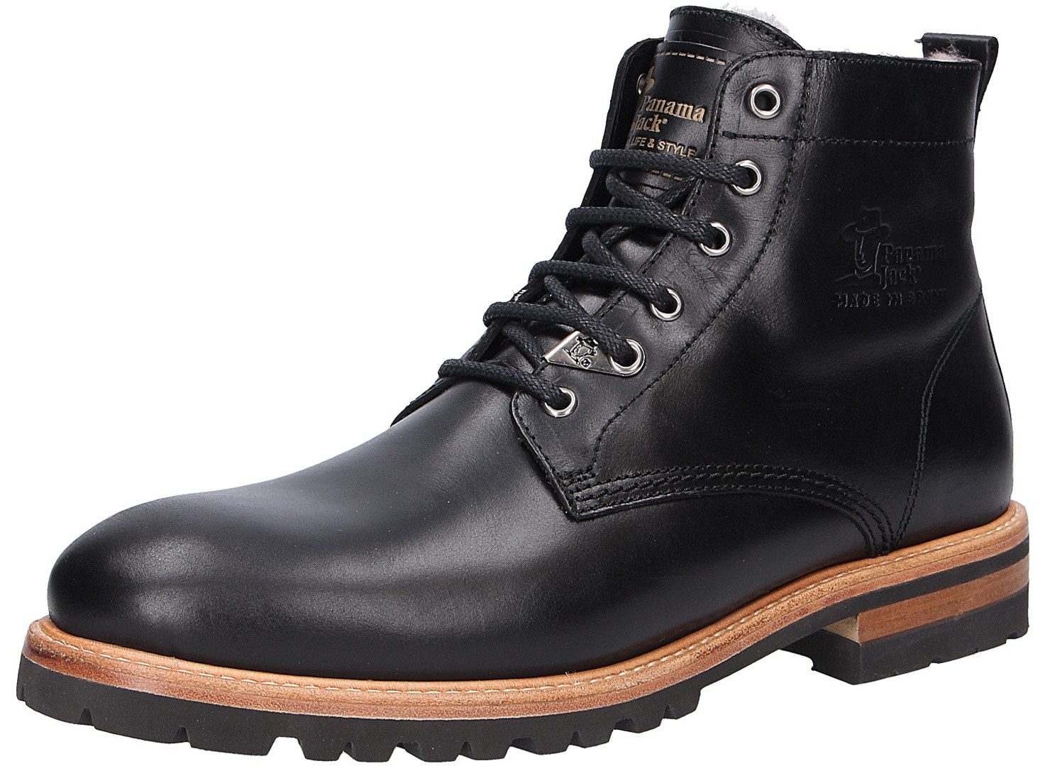 Panama Jack Panama Jack Herren Stiefel schwarz Größe Schnürstiefel