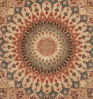 Orientteppich Perser - Täbriz - Royal - 250 x 200 cm - mehrfarbig, morgenland, rechteckig, Höhe: 7 mm, Wohnzimmer, Handgeknüpft, Einzelstück mit Zertifikat