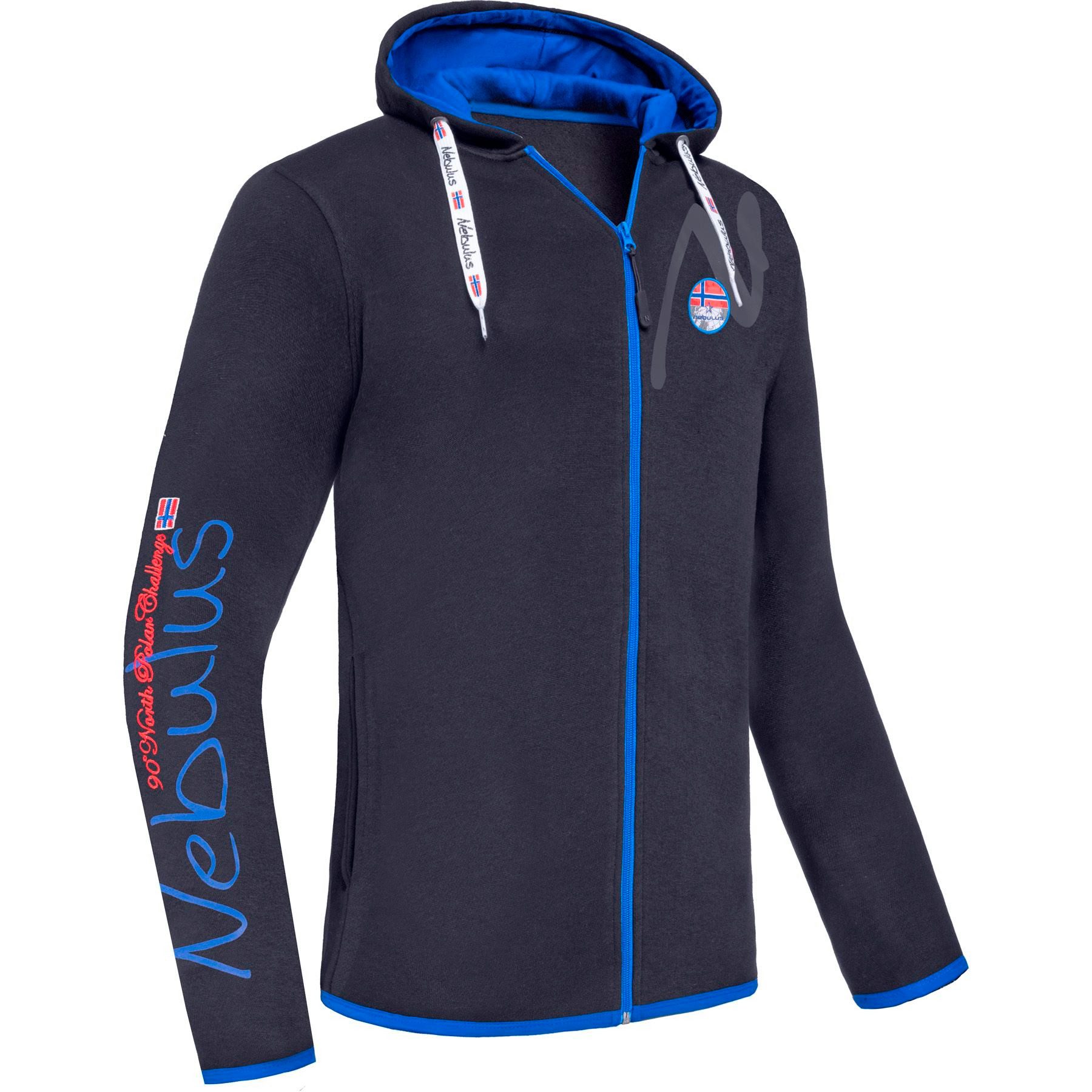 Sweatjacke VIPES, P6570 - Herren, schwarz-kobalt, M