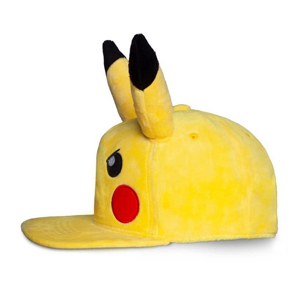 POKÉMON Baseball Cap Mad Pikachu Plush Face