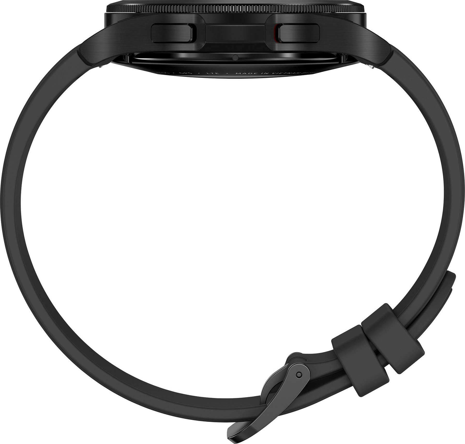 Samsung Galaxy Watch 4 Gesundheitsfunktionen Smartwatch (4,6 Fitness Wear schwarz Classic Zoll, OS Tracker, cm/1,4 schwarz BT by | Fitness Uhr, Google)