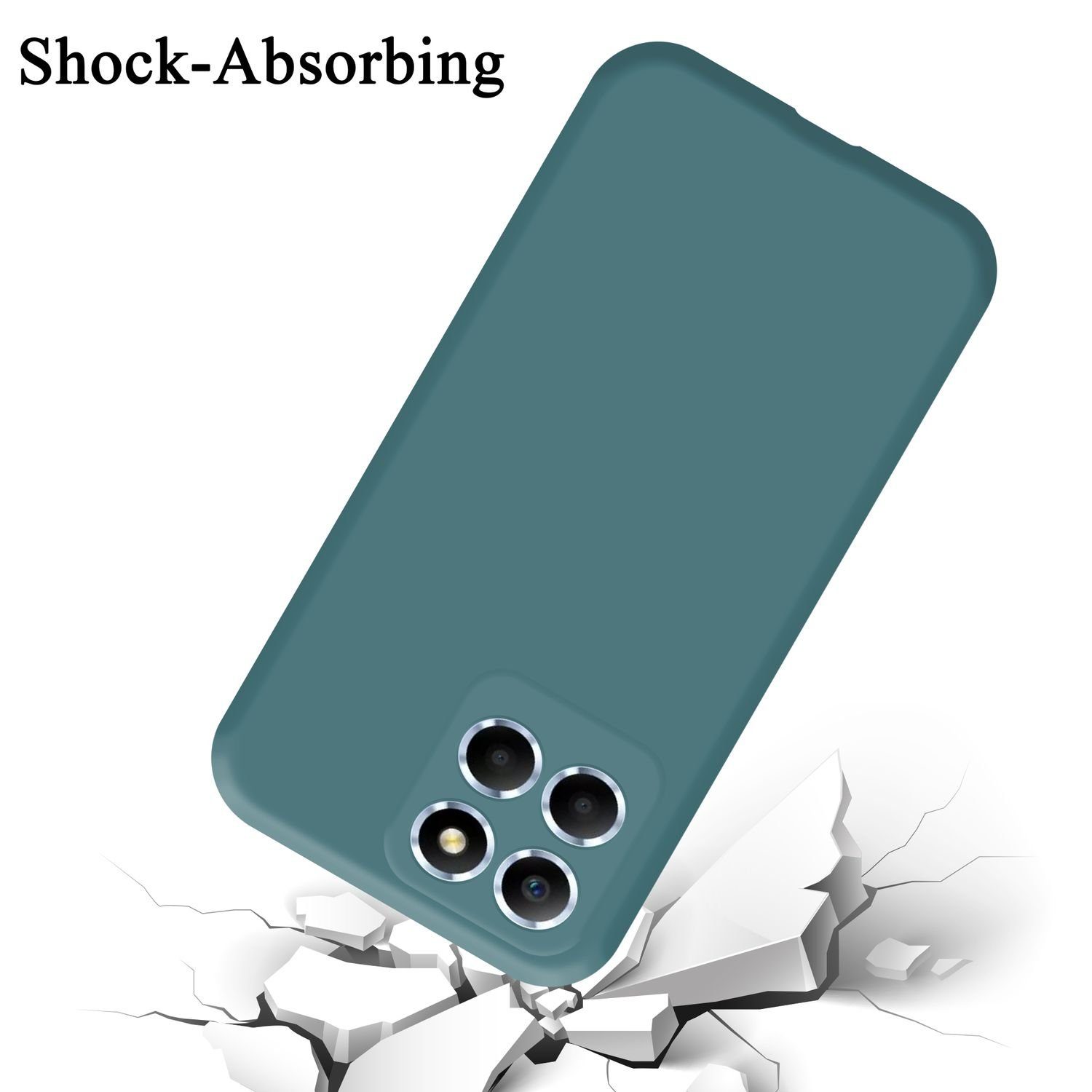 Cadorabo Handyhülle für Hülle Honor X8 5G, Flexible Hülle TPU Silikon Schutzhülle Back Cover Case