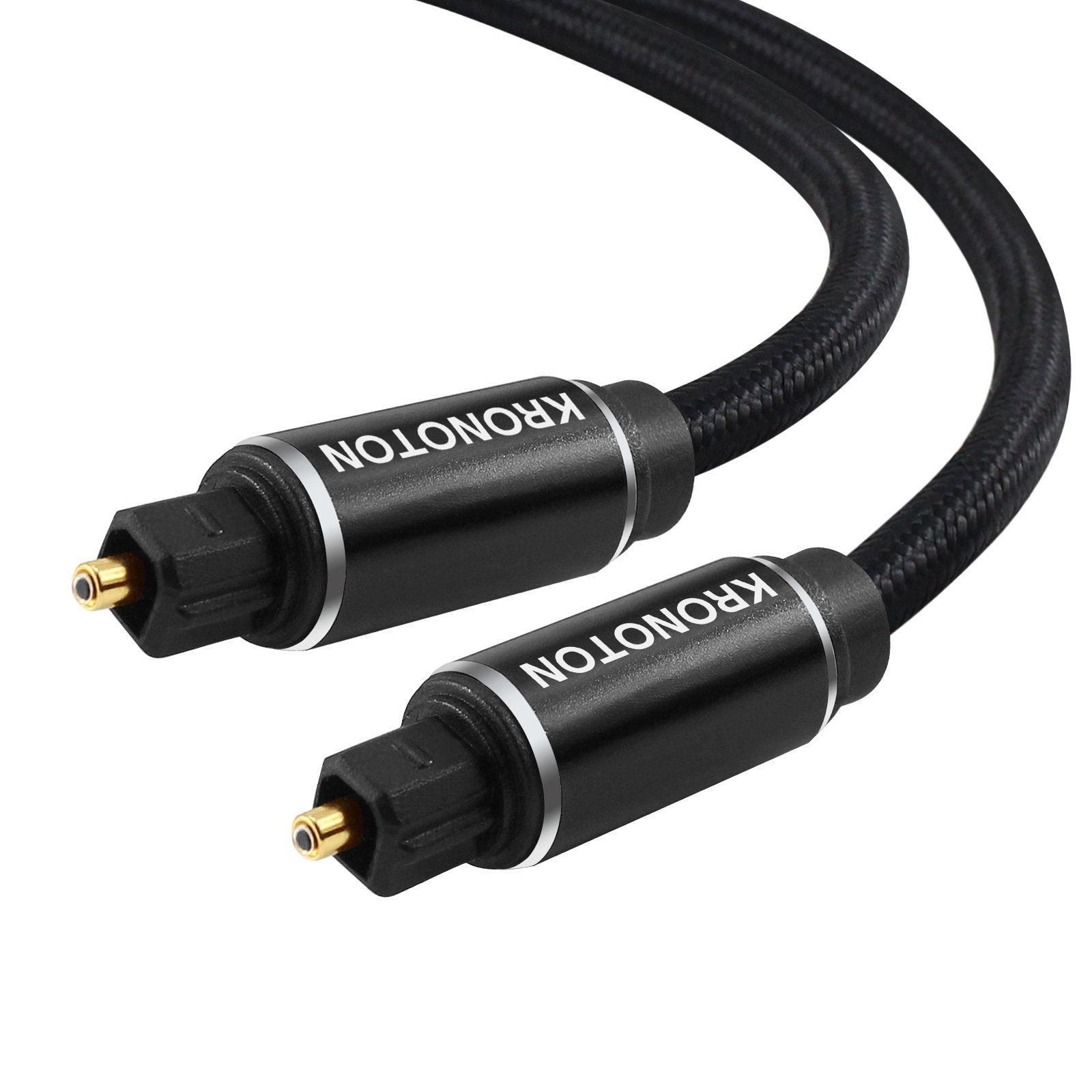 HDSX KRONOTON Premium Toslink Kabel, Länge 1,5m HDSX ZERTIFIZIERT Audio- Kabel, Toslink, (150 cm), Geeignet für alle Audiogeräte mit digital  optischen Toslink Anschlüssen