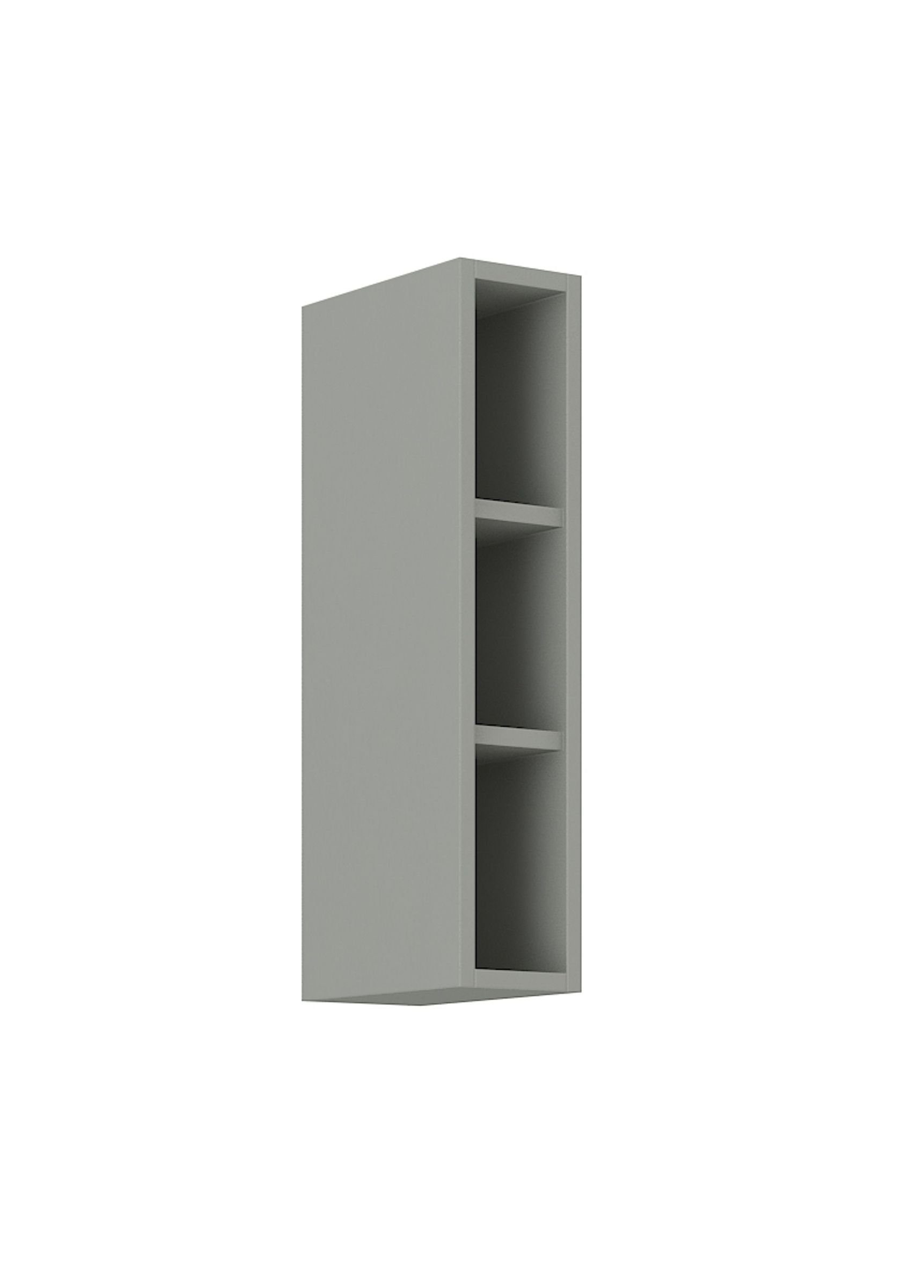 Küchen-Preisbombe Hängeschrank Regal 15 cm Bianca Grey Rose Grau Küchenzeil günstig online kaufen