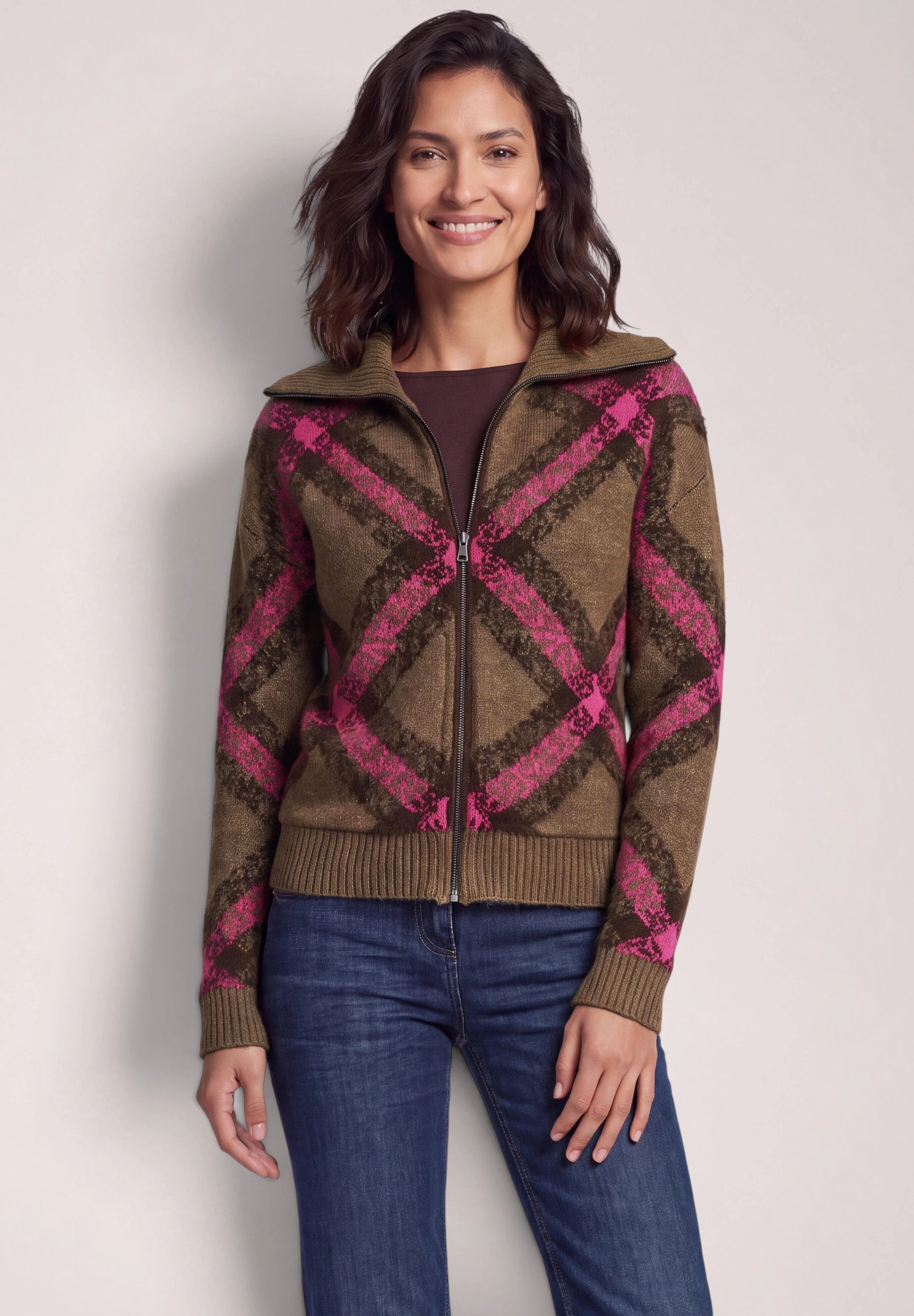 CECIL Stehkragenpullover mit Stehkragen
