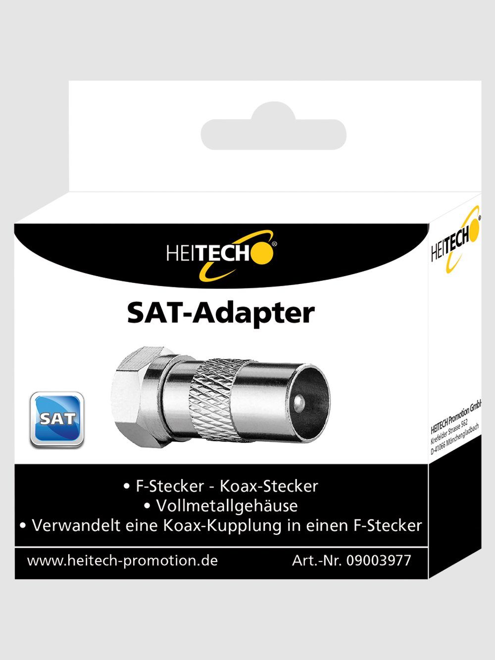 Koax Koax-Kabelverbinder - Stecker F SAT-Adapter Stecker Adapter HEITECH