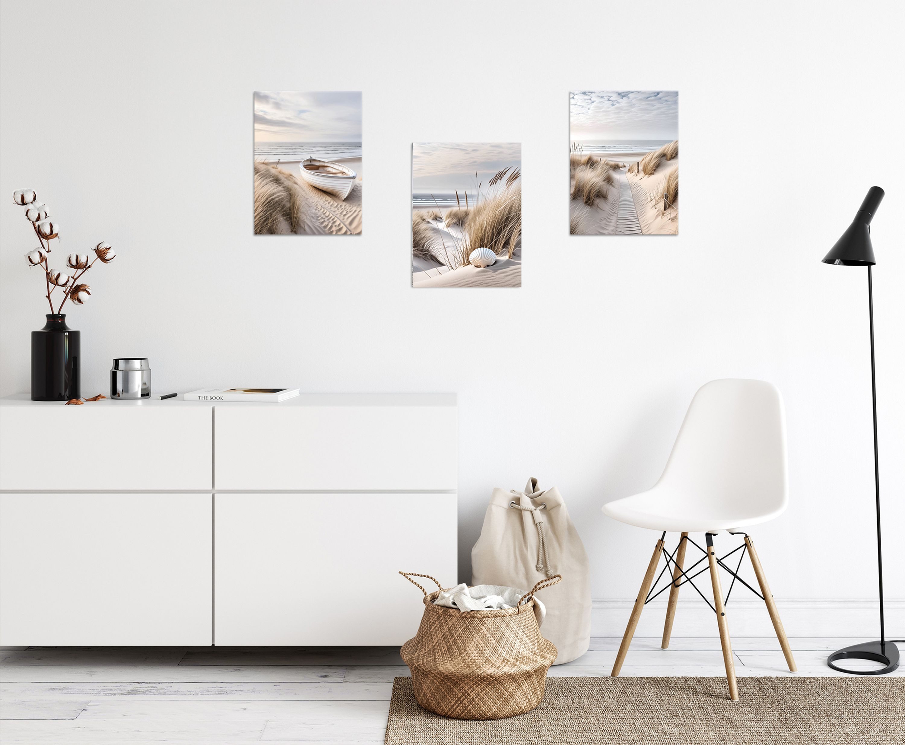 artissimo Mehrteilige Bilder Bilderset 3er-Set, Wandbilder-Set günstig online kaufen
