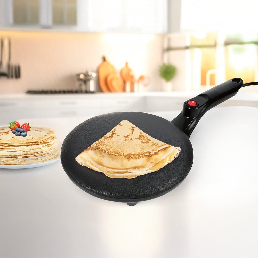GOURMETmaxx Crêpesmaker GOURMETmaxx Crêpe Maker mit Teigteller, 750 W, GOURMETmaxx Crêpe Maker mit Teigteller