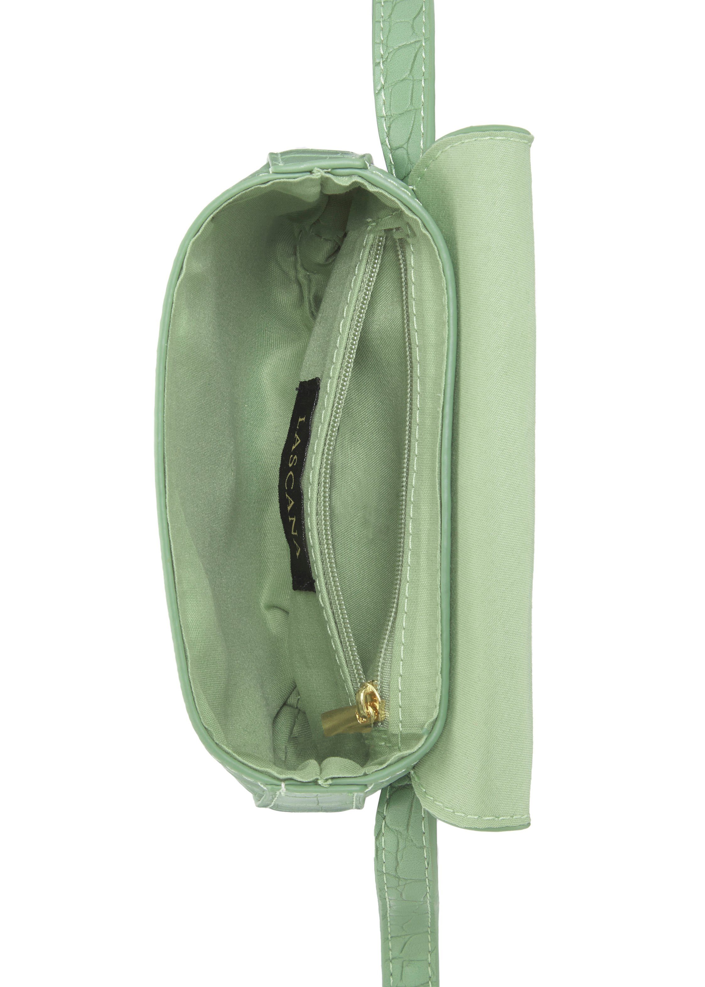 LASCANA Bauchtasche Gürteltasche, in Kroko-Optik, CrossBody,Brusttasche, Hüfttasche VEGAN