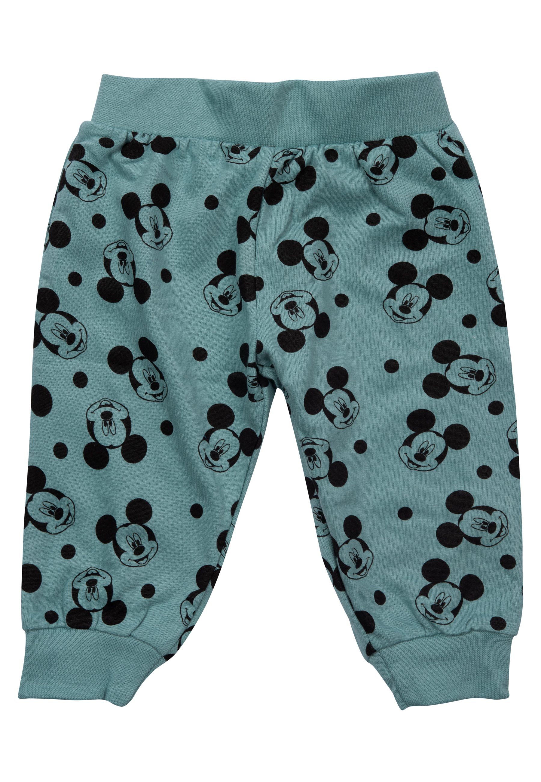 Hose Türkis Oberteil mit & Labels® Mouse Shirt Mickey Disney Set Baby Hose Pullover Grau United