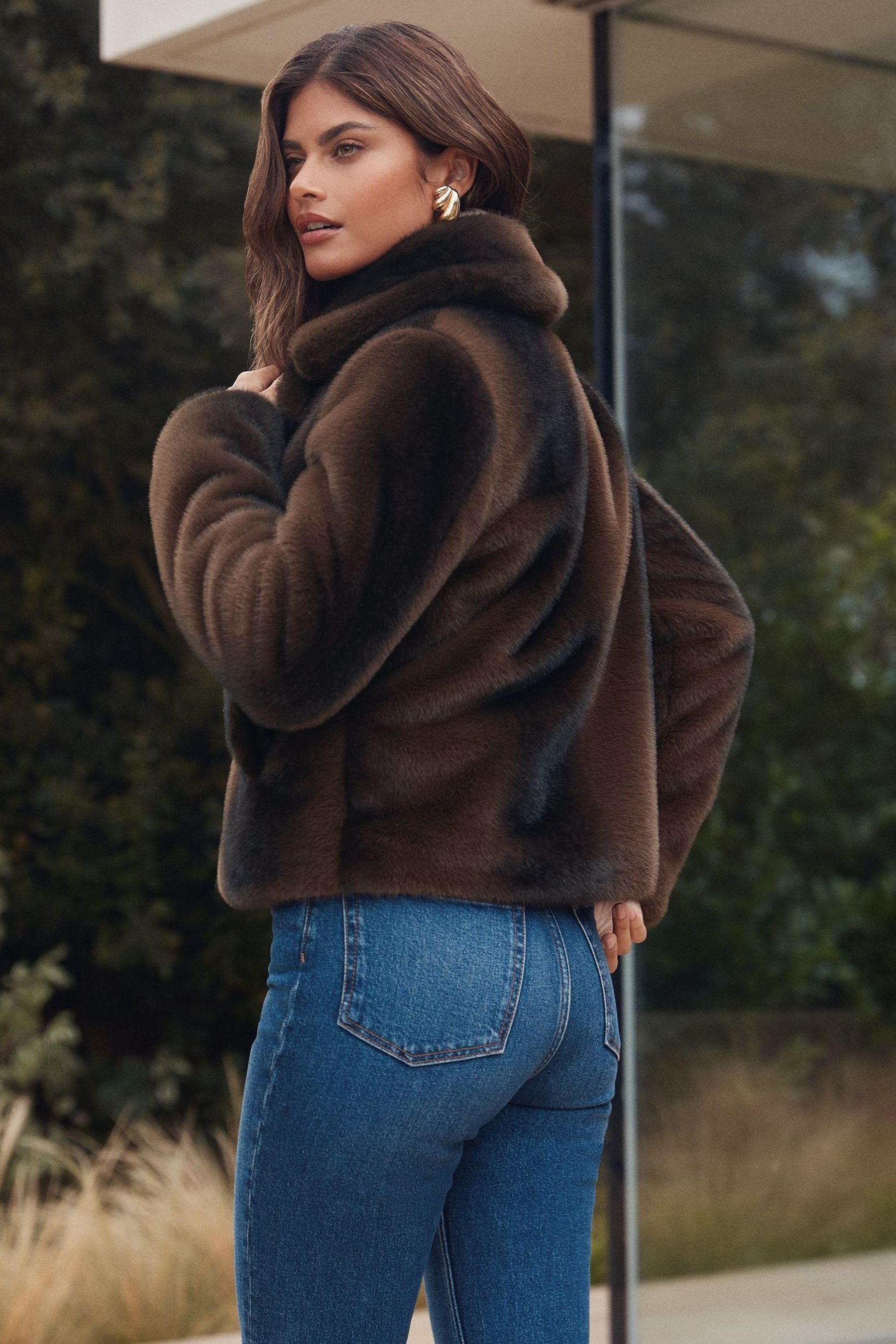 LIPSY Wintermantel Lipsy Kurzer Dolly-Mantel, Regular (1-tlg) günstig online kaufen