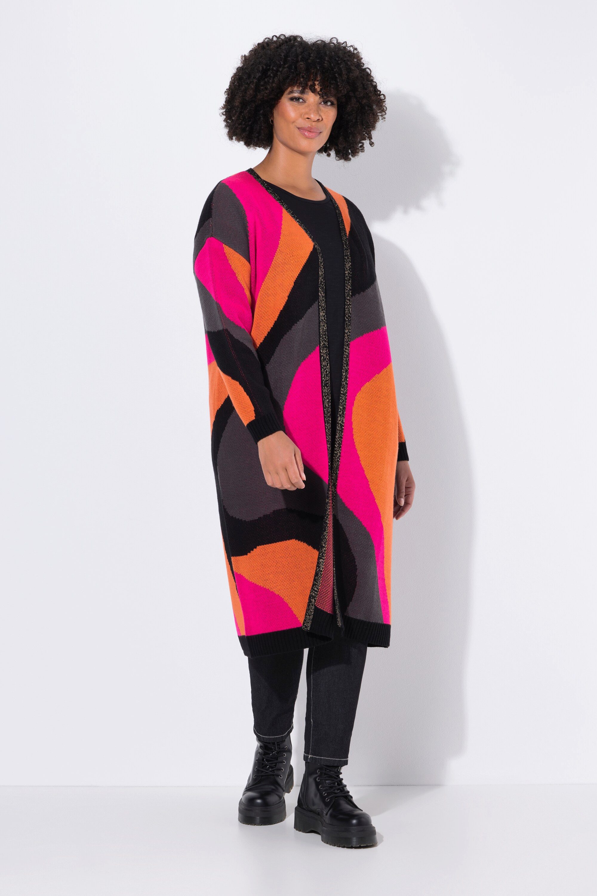 Angel of Style Strickjacke Long-Strickjacke Feinstrick Colormuster günstig online kaufen