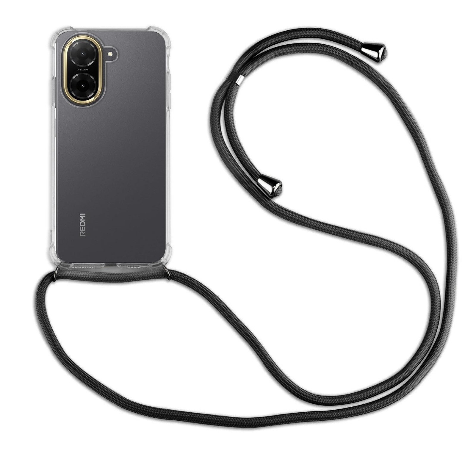 betterfon Handykette für Xiaomi Redmi A5 4G Handyhülle mit Band & Kordel Bumper, Premium-Panzerung – stoßfest, kratzresistent & passgenau