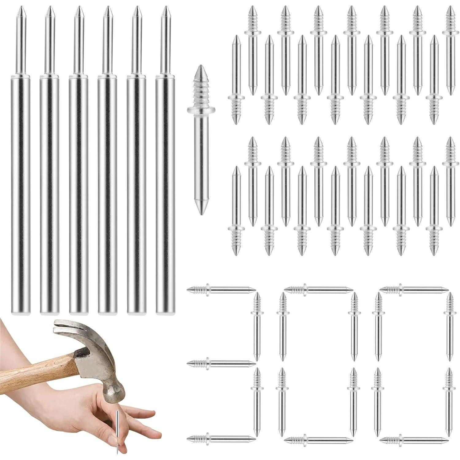 LuxusKollektion Doppelkopfstift Doppelkopfnägel 300 Stk nahtlos Sockelleiste verzinkt