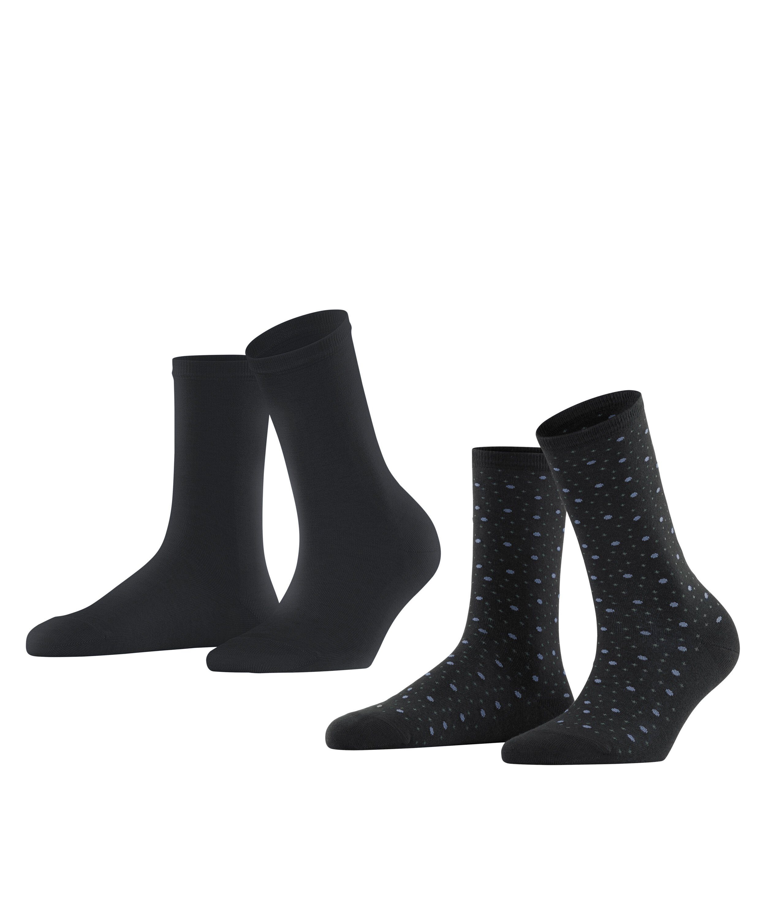 Socken Playful Dot Esprit black (3000) 2-Pack (2-Paar)