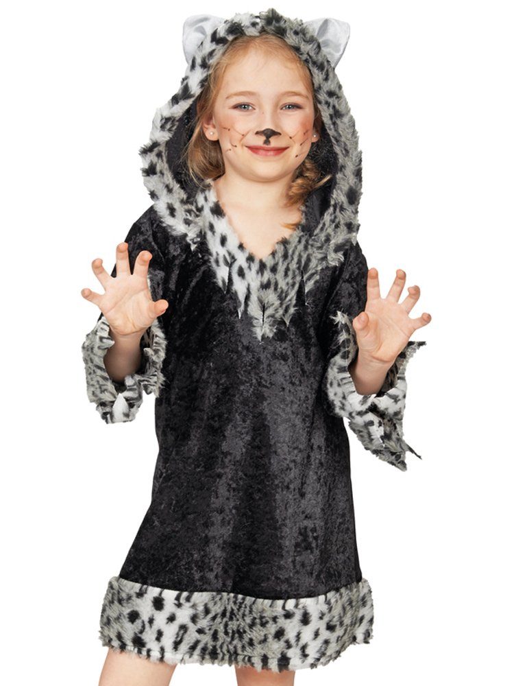 andrea-moden Kostüm Schwarze Leoparden Katze "Minka" für Mädchen -  Kinderkostüm Tierkostüm