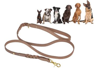 Denjo Dogs Hundeleine Stockholm, Leder, Führleine, Lederleine, 155cm, Leder, hergestellt in Italien