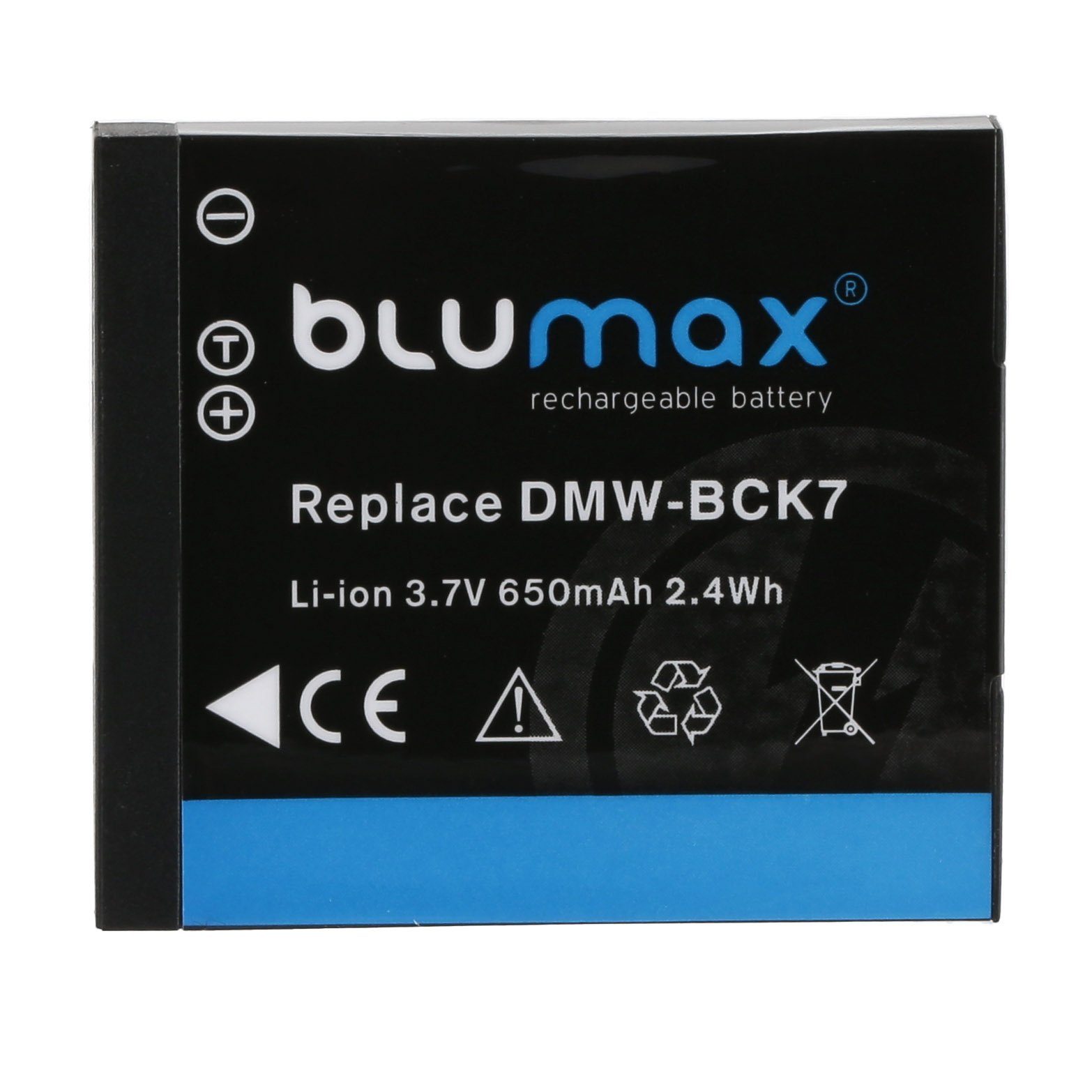 Kamera-Akku mAh Panasonic DMW-BCK7 passend 3,6V Blumax für Akku 650