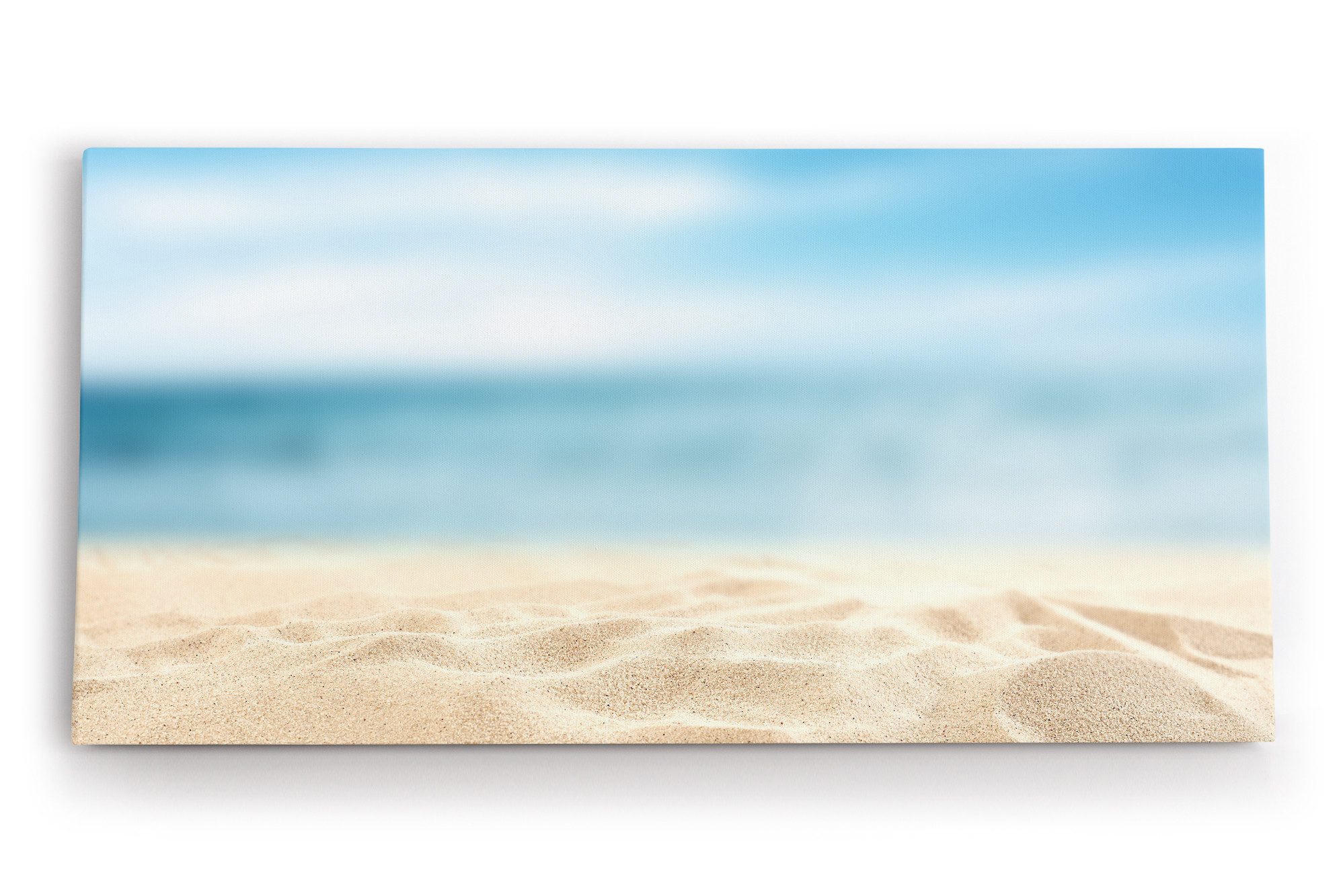 Leinwandbild Sandstrand Strand Sommer Sand Meer Blau