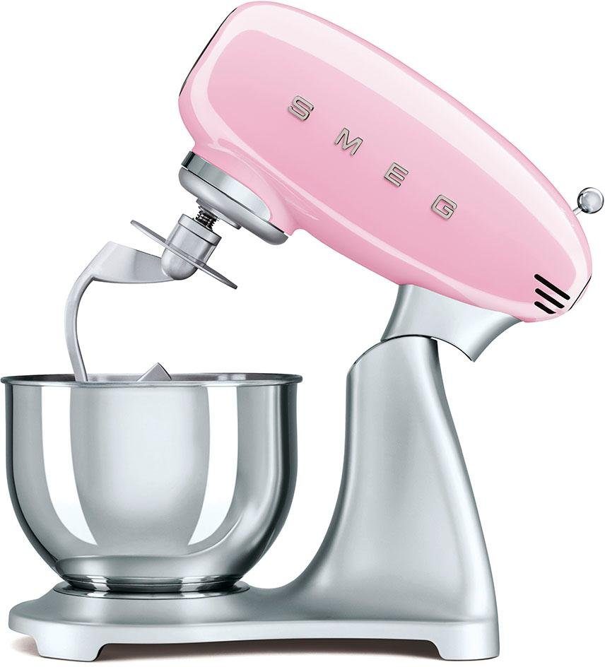 Smeg Küchenmaschine SMF02PKEU Cadillac Pink, 800 W, Schüssel l 4,8