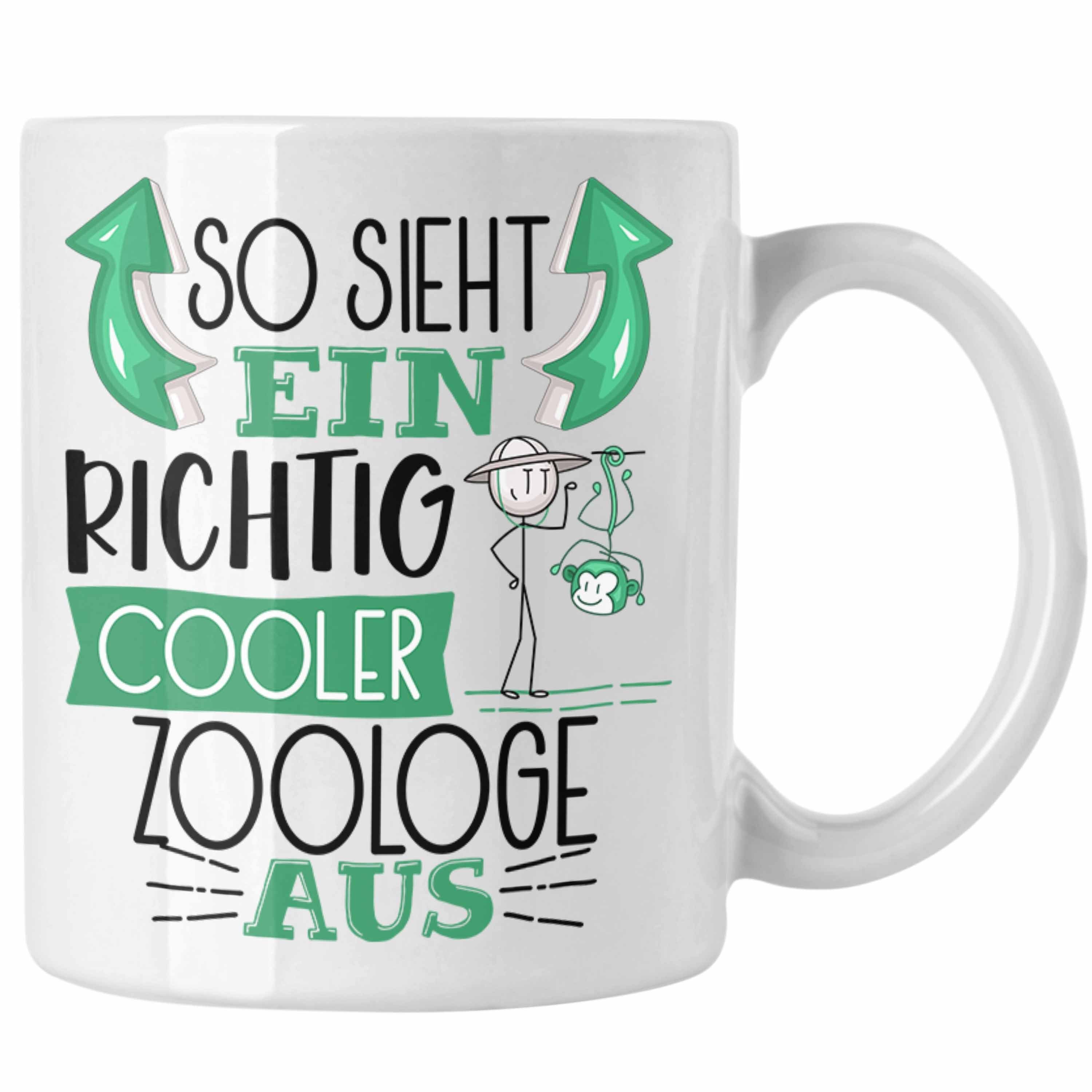 Trendation Tasse Zoologe Tasse Geschenk So Sieht Ein RIchtig Cooler Zoologe Aus Gesche Weiss | Teetassen