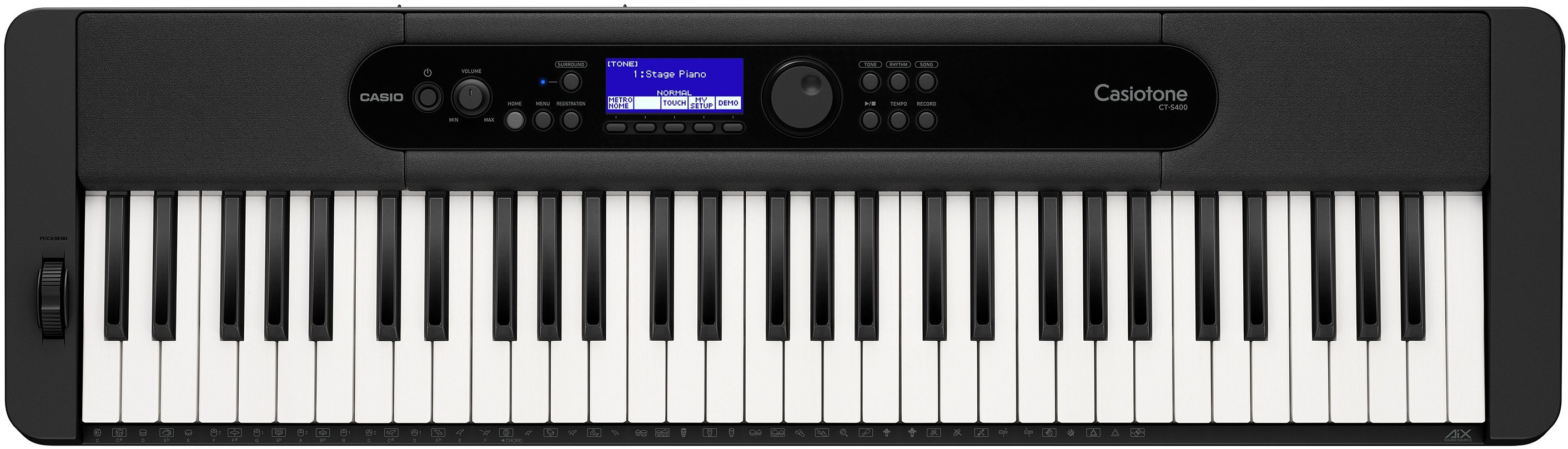 CASIO Home-Keyboard Standardkeyboard CT-S400, inkl. Netzteil