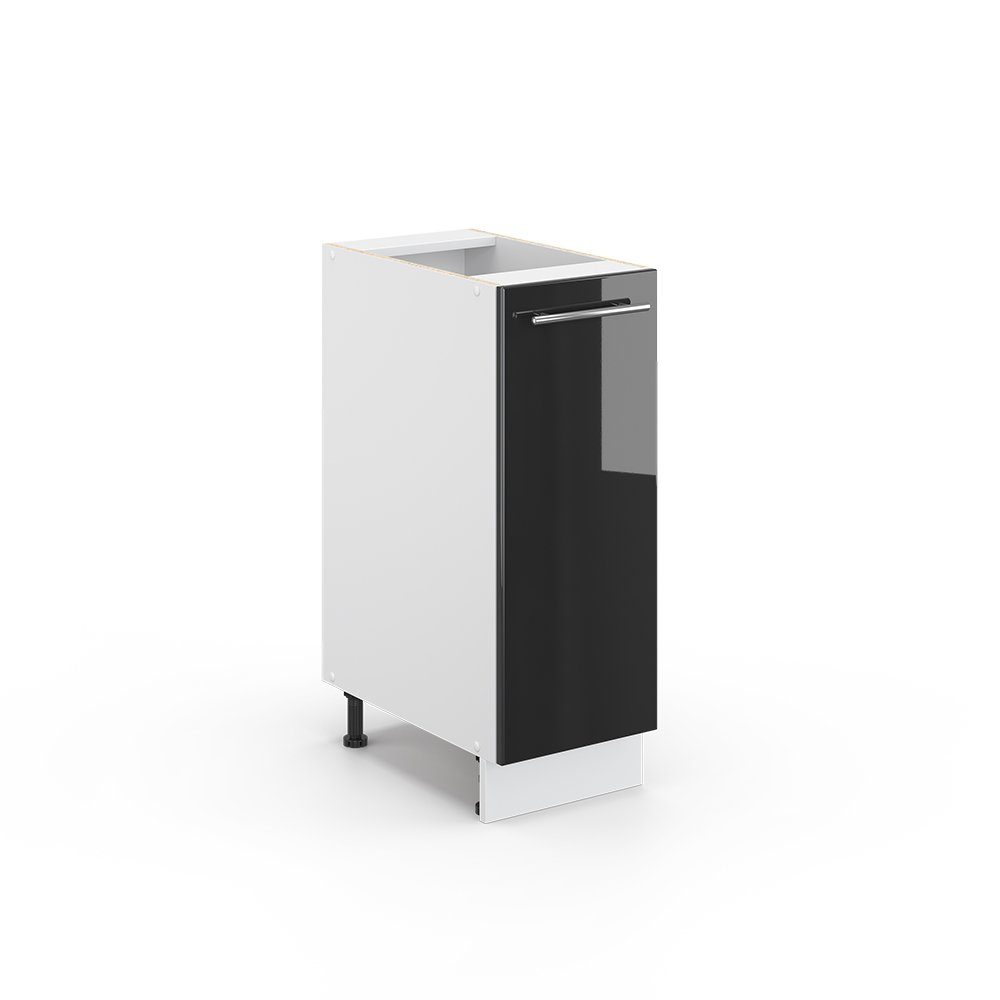 Vicco Apothekerschrank Fame-Line, Anthrazit Hochglanz/Weiß, 30 cm ohne Arbeitsplatte (1-St)