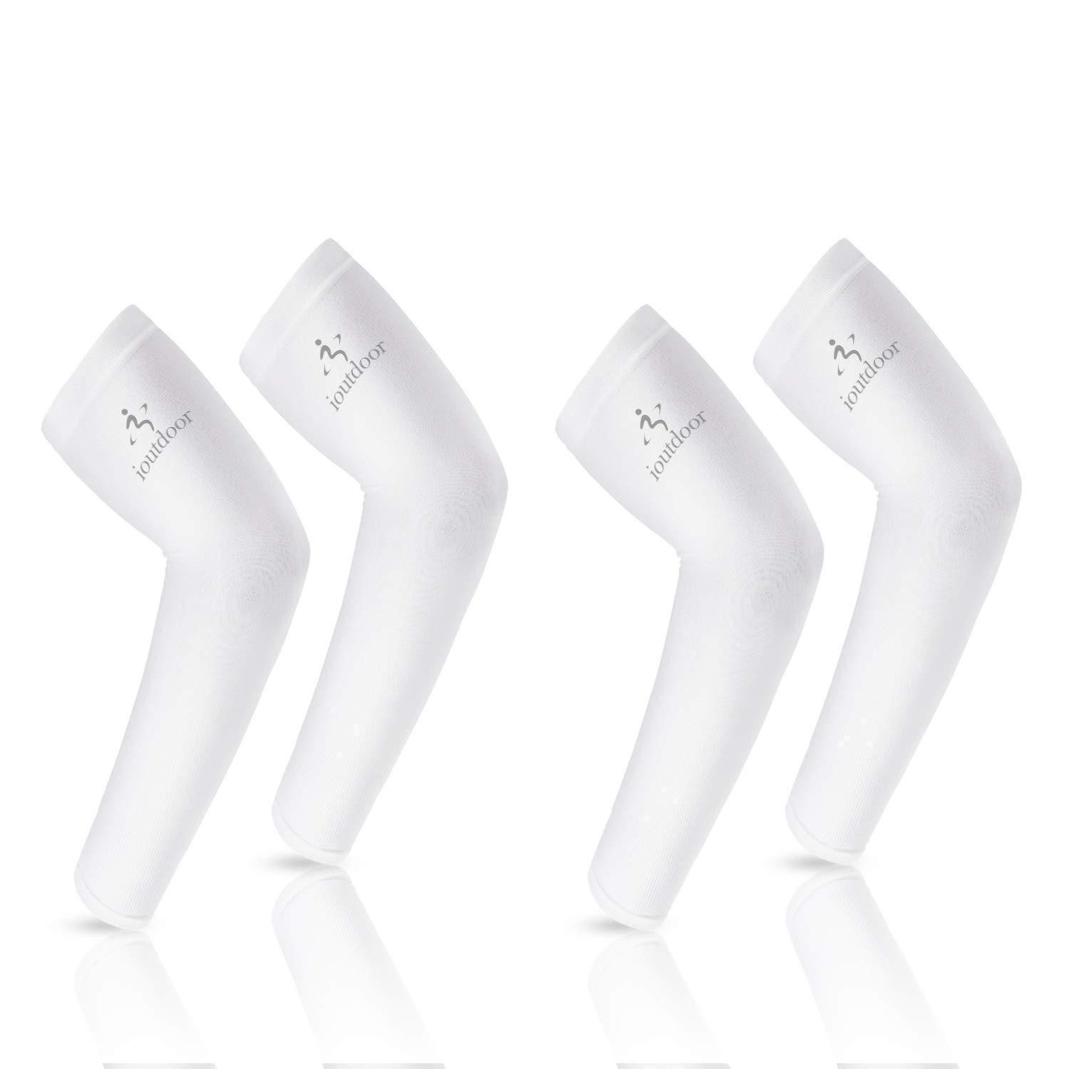 LuxusKollektion Armlinge Arm Sleeves Kühl & UV Schutz 2 Paar Weiß