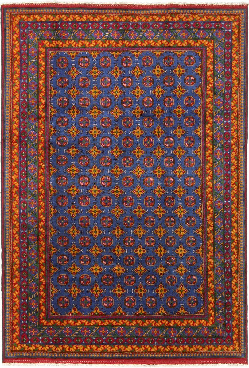 Orientteppich Afghan Akhche 204x291 Handgeknüpfter Orientteppich, Nain Trading, rechteckig, Höhe: 6 mm