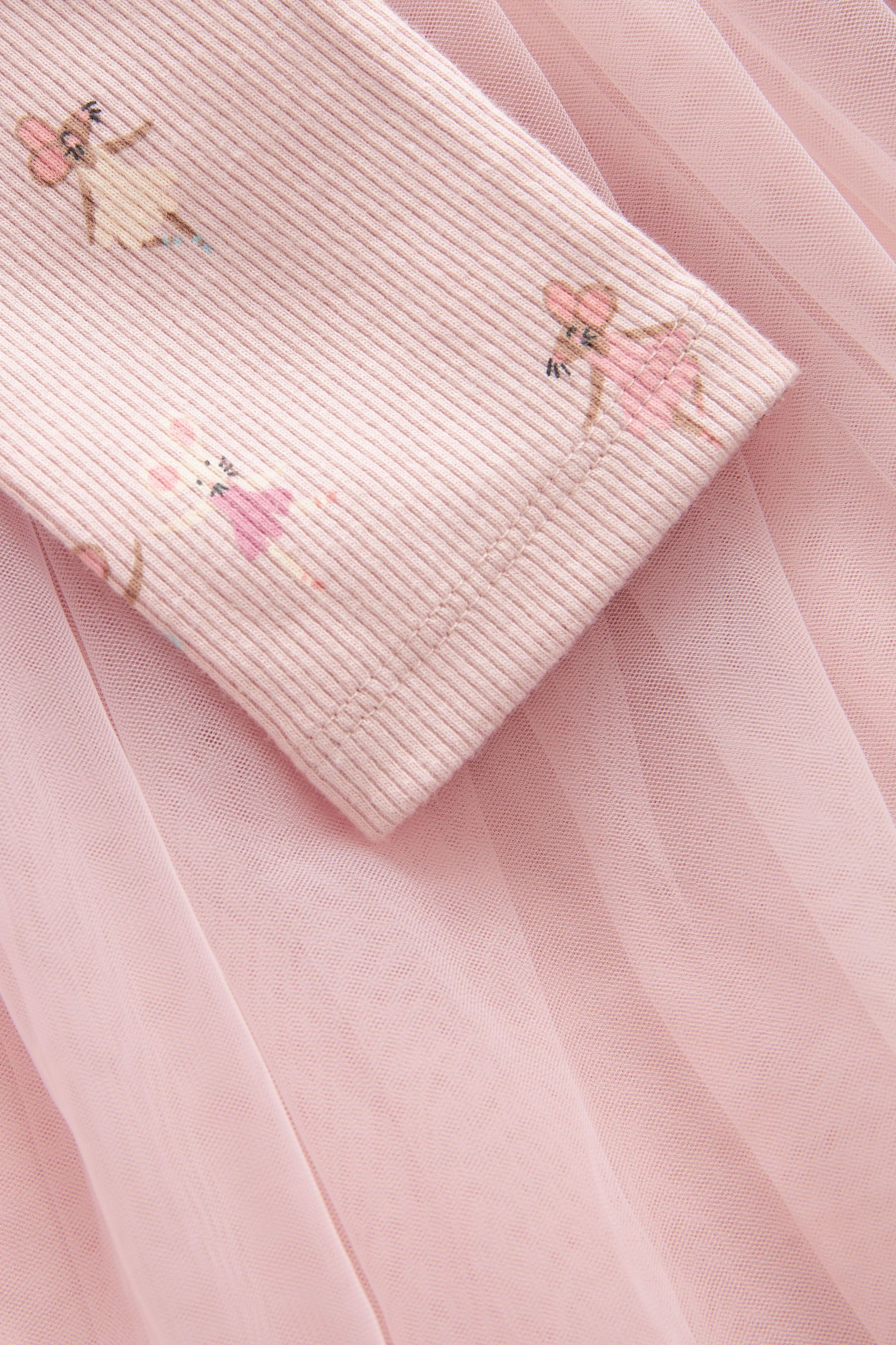 Next mit Print Tüllkleid Lilac Langärmeliges Tutu-Kleid (1-tlg)